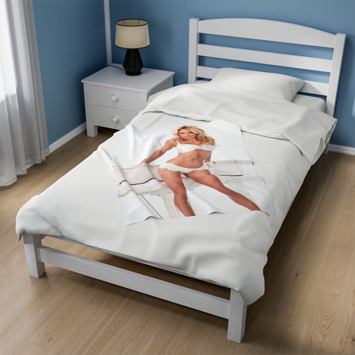 Velveteen Plush Blanket Pamela Anderson