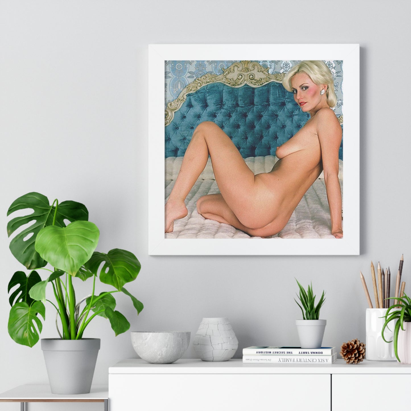 Framed Horizontal Poster Porn Star Seka Nude