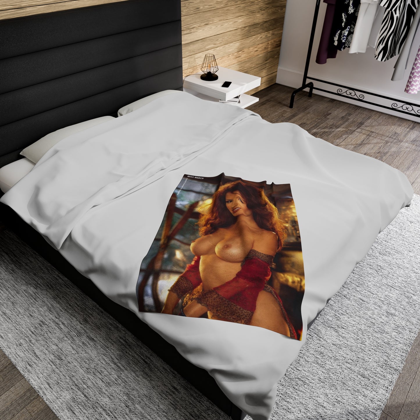 Velveteen Plush Blanket Playboy Playmate March 2003 Pennelope Jimenez
