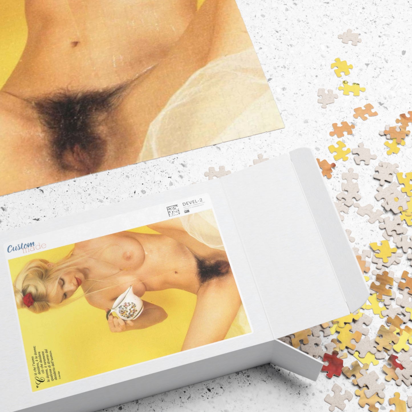 Puzzle (110, 252, 500, 1014-pc) Retro Porn Star Cicciolina (Ilona Staller) Nude