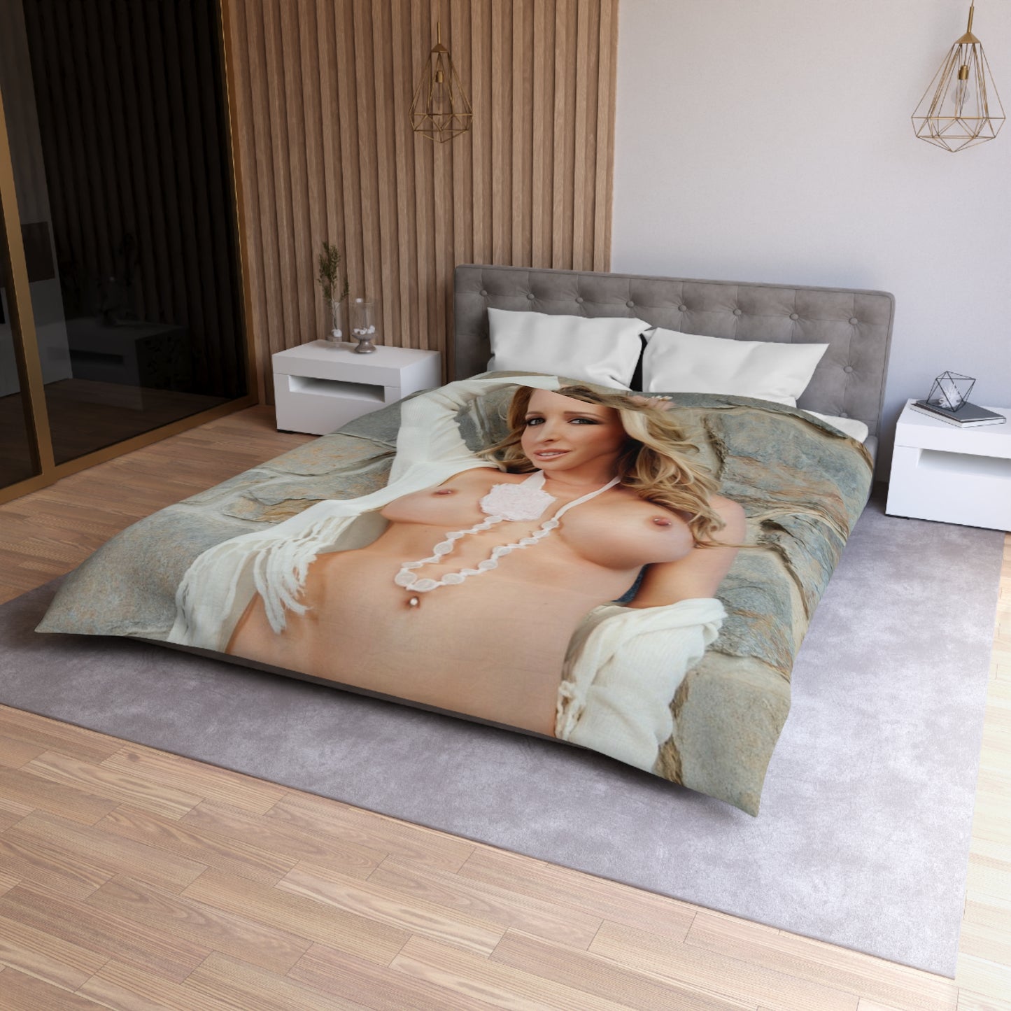 Microfiber Duvet Cover Penthouse Pet October 2012 Samantha Saint