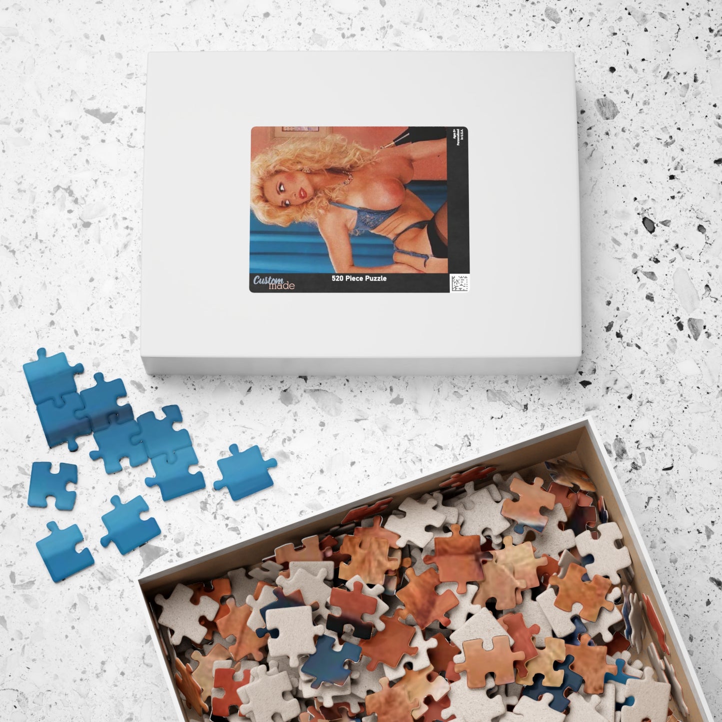 Puzzle (110, 252, 520, 1014-piece) Retro Adult Star Rebecca Wild Nude