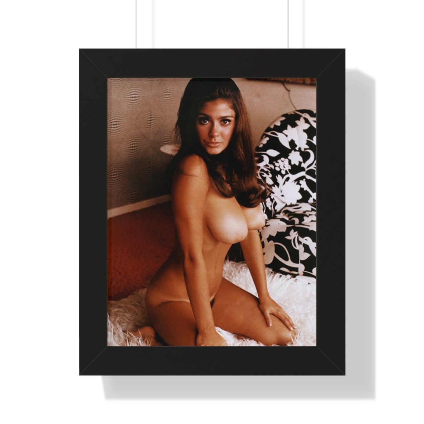Framed Vertical Poster Playboy Playmate Cynthia Myers Nude