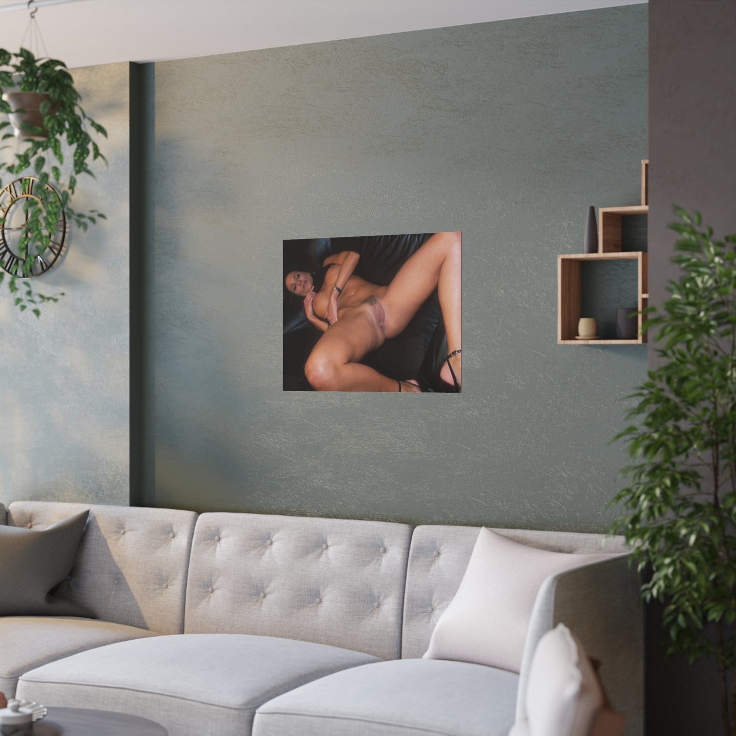 Satin Posters (210gsm) Retro Pornstar Sydnee Steele Nude