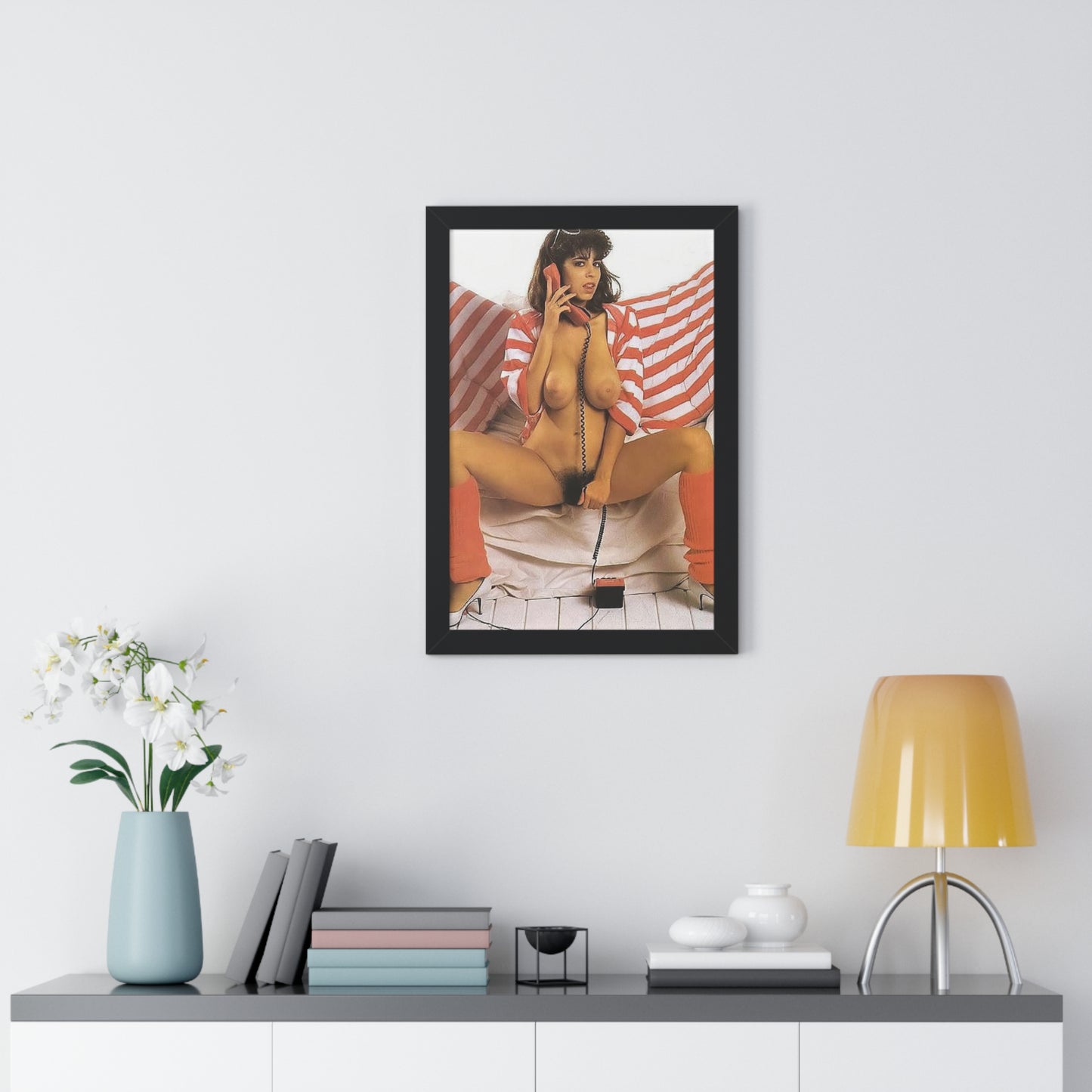 Framed Vertical Poster Porn Star Christy Canyon Nude