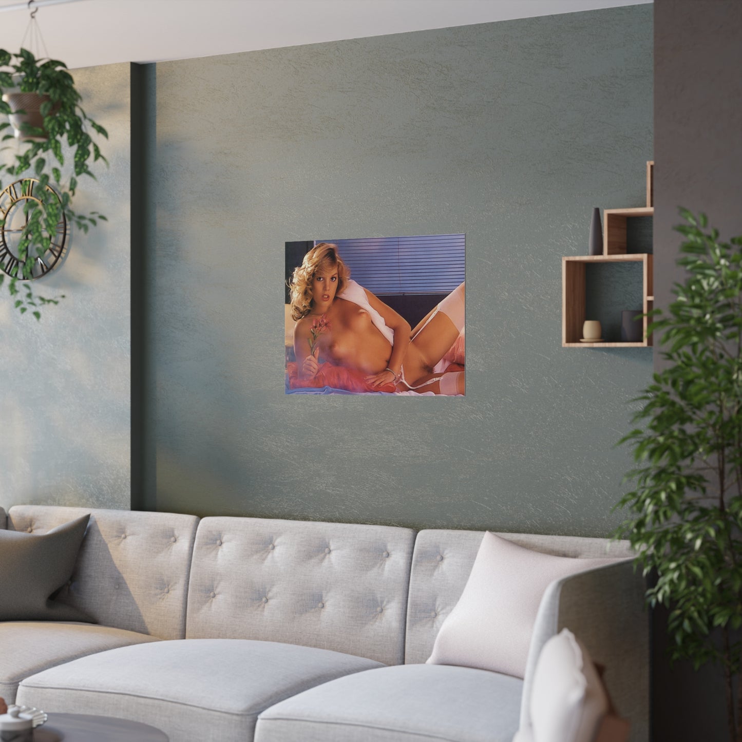 Satin Posters (210gsm) Retro Pornstar Shauna Grant Nude
