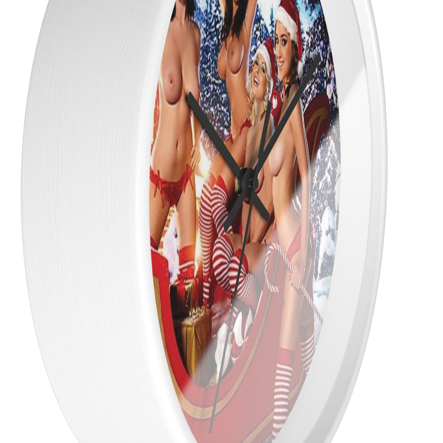 Wall Clock Pornstars Nude Christmas