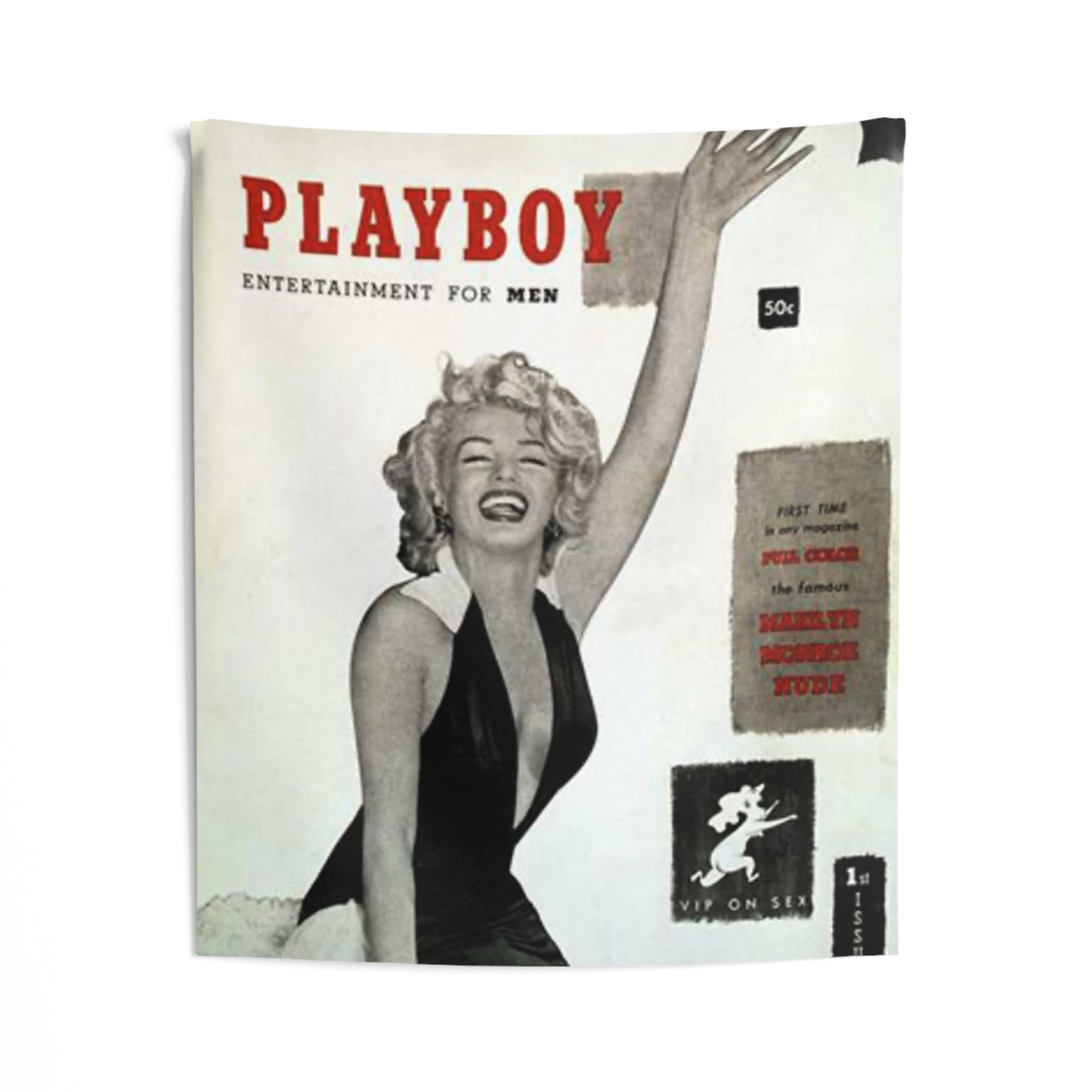 Indoor Wall Tapestries Playboy Cover December 1953 Marilyn Monroe