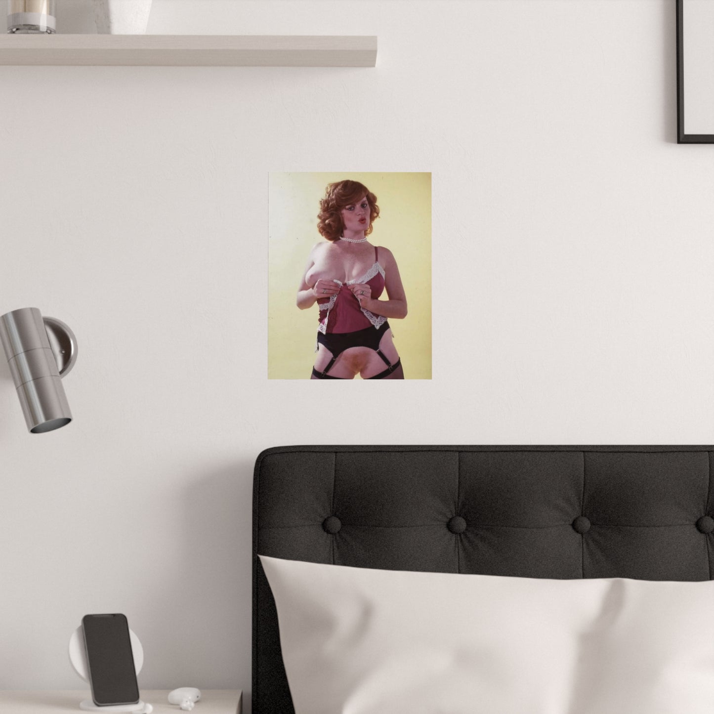 Satin Posters (210gsm) Retro Pornstar Lisa De Leeuw Nude