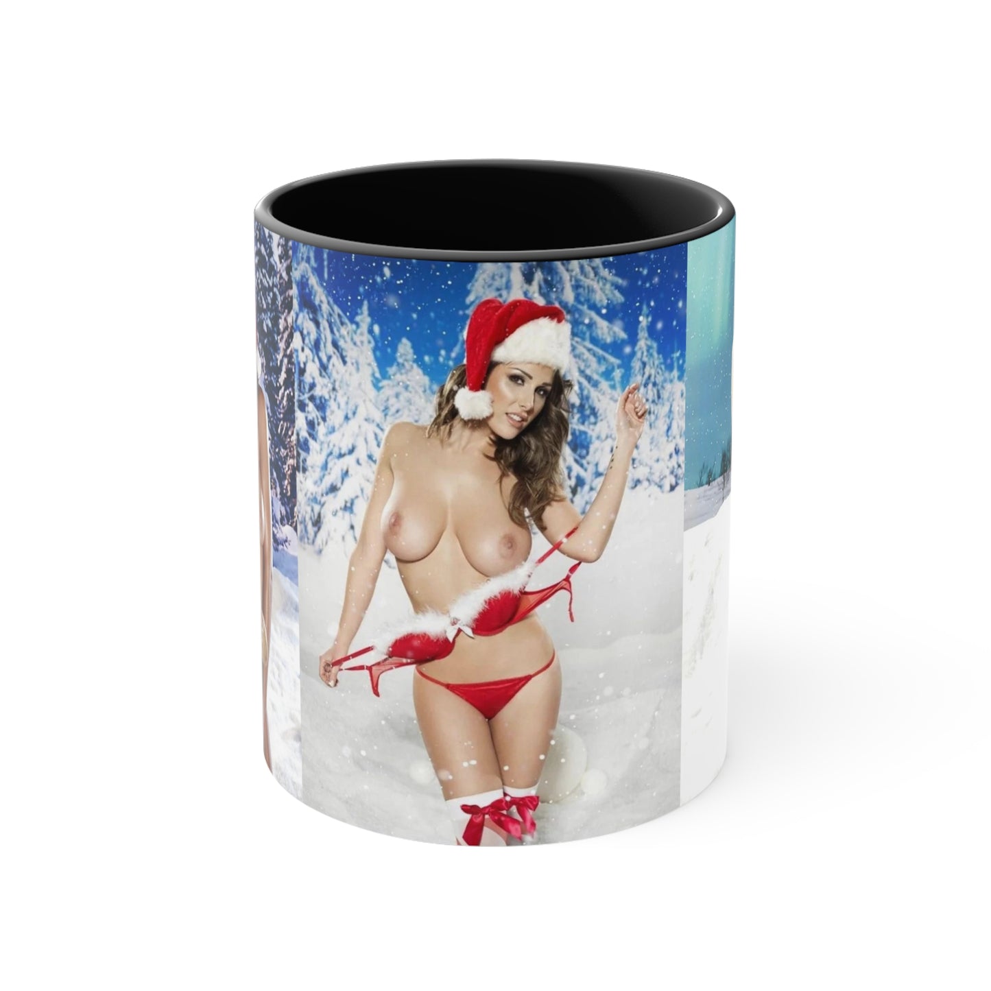 Accent Coffee Mug, 11oz Nude Christmas Pornstars