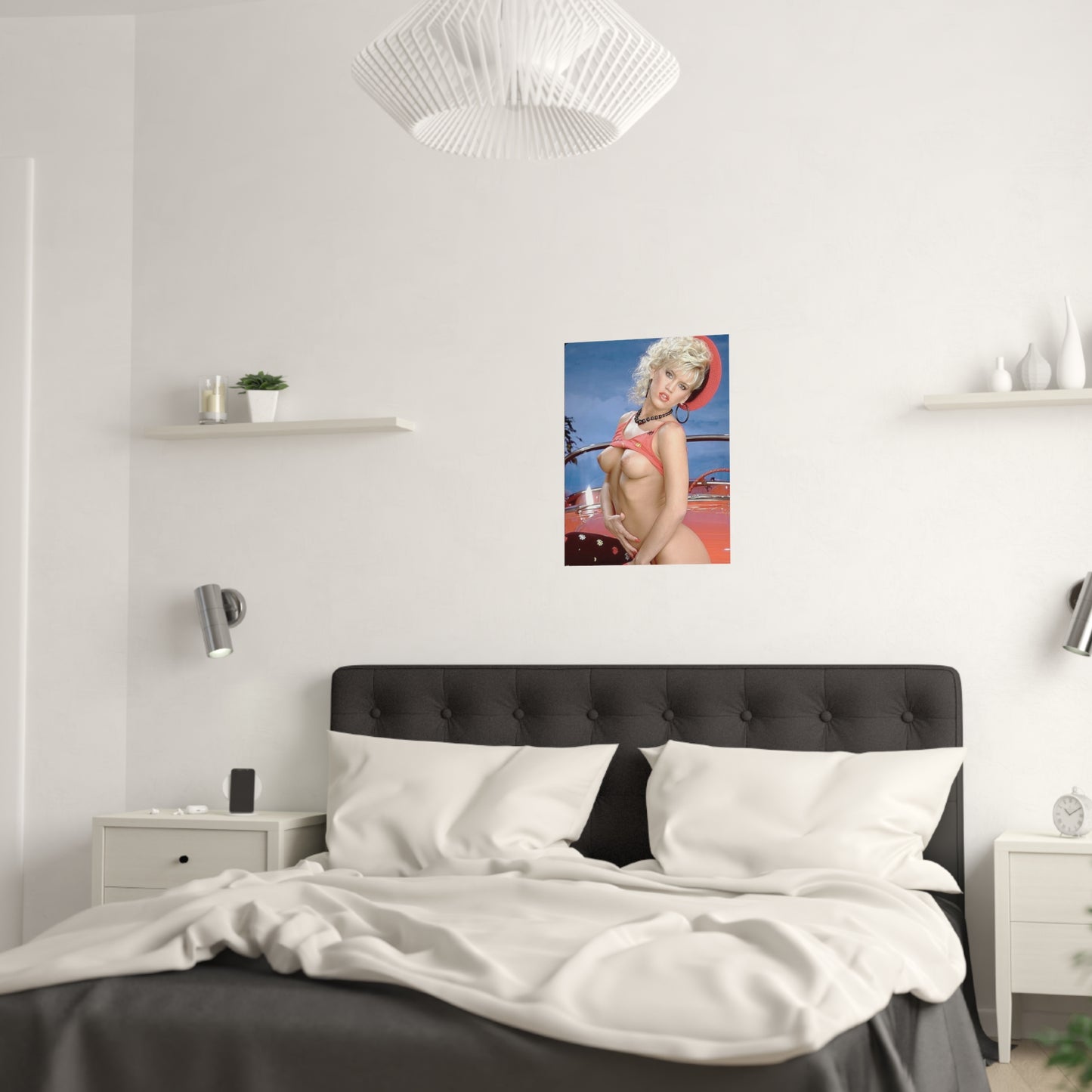 Satin Posters (210gsm) Retro 1980s Porn Star Amber Lynn