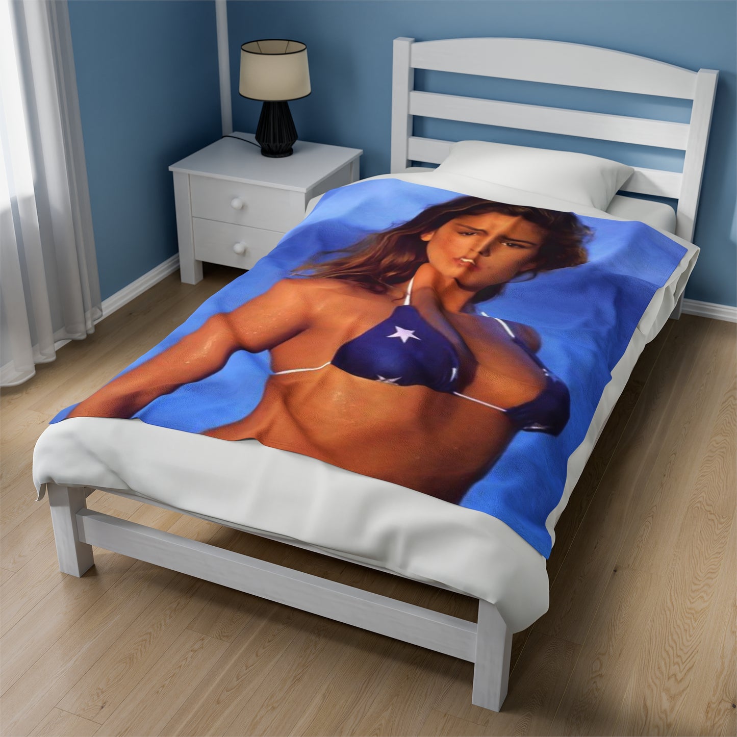 Velveteen Plush Blanket Cindy Crawford