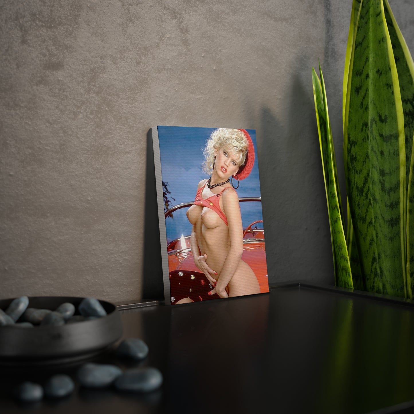 Canvas Photo Tile Retro 1980s Porn Star Amber Lynn