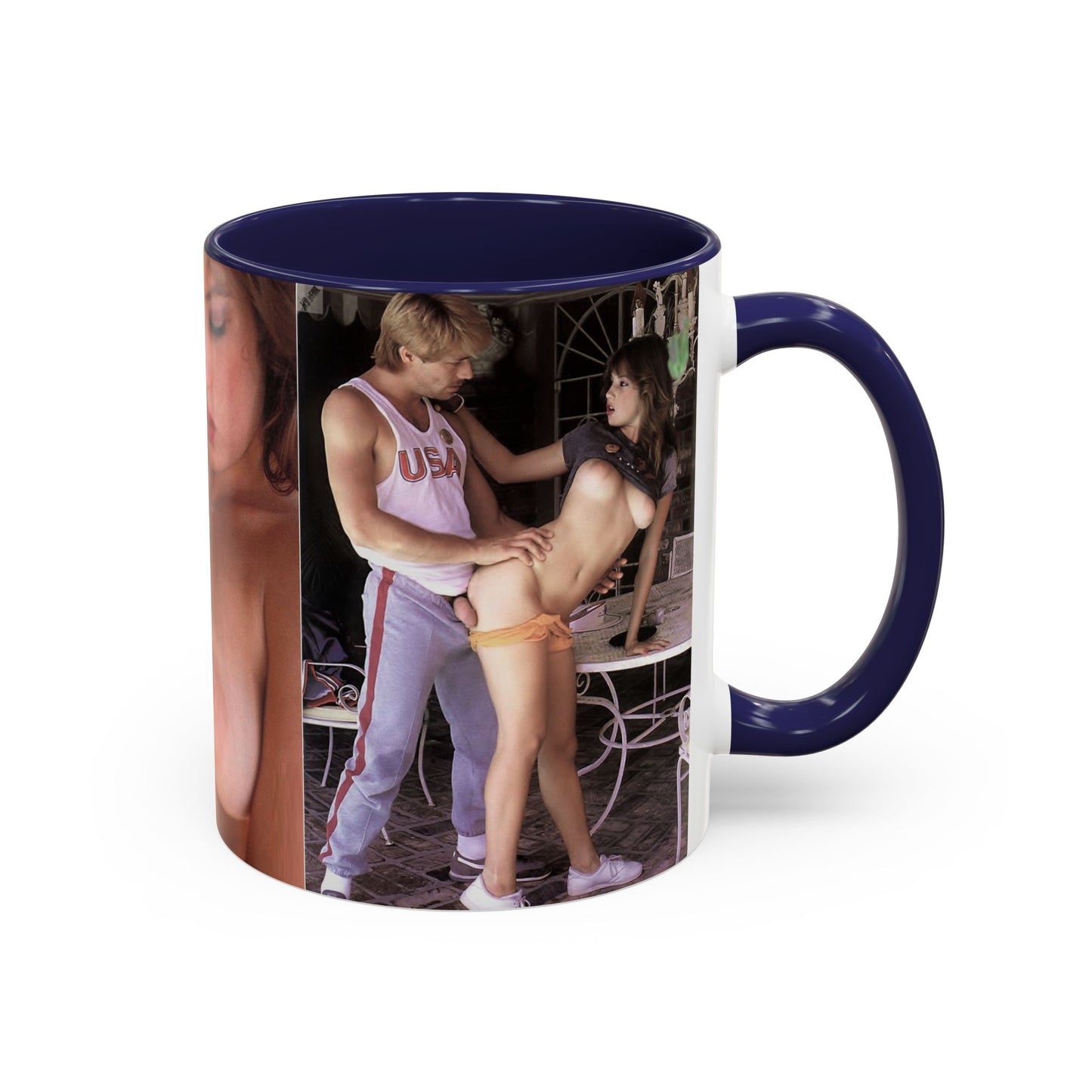 Accent Coffee Mug (11, 15oz) Traci Lords Nude Naked Fucking Retro