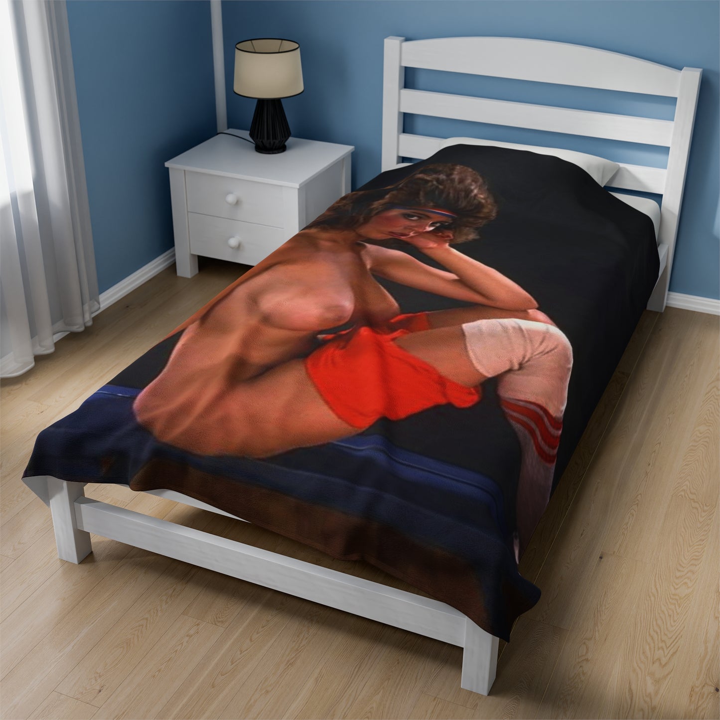 Velveteen Plush Blanket Retro Porn Star Christy Canyon Nude