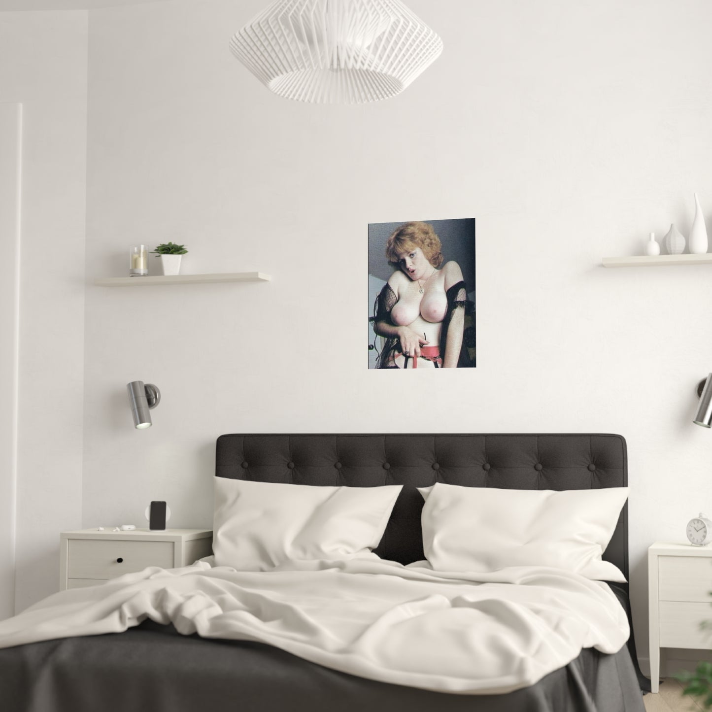 Satin Posters (210gsm) Retro Pornstar Lisa De Leeuw Nude