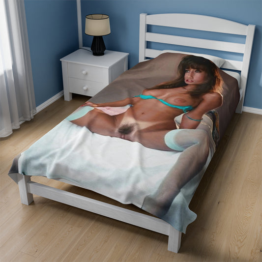 Velveteen Plush Blanket Pornstar Racquel Darrian Nude