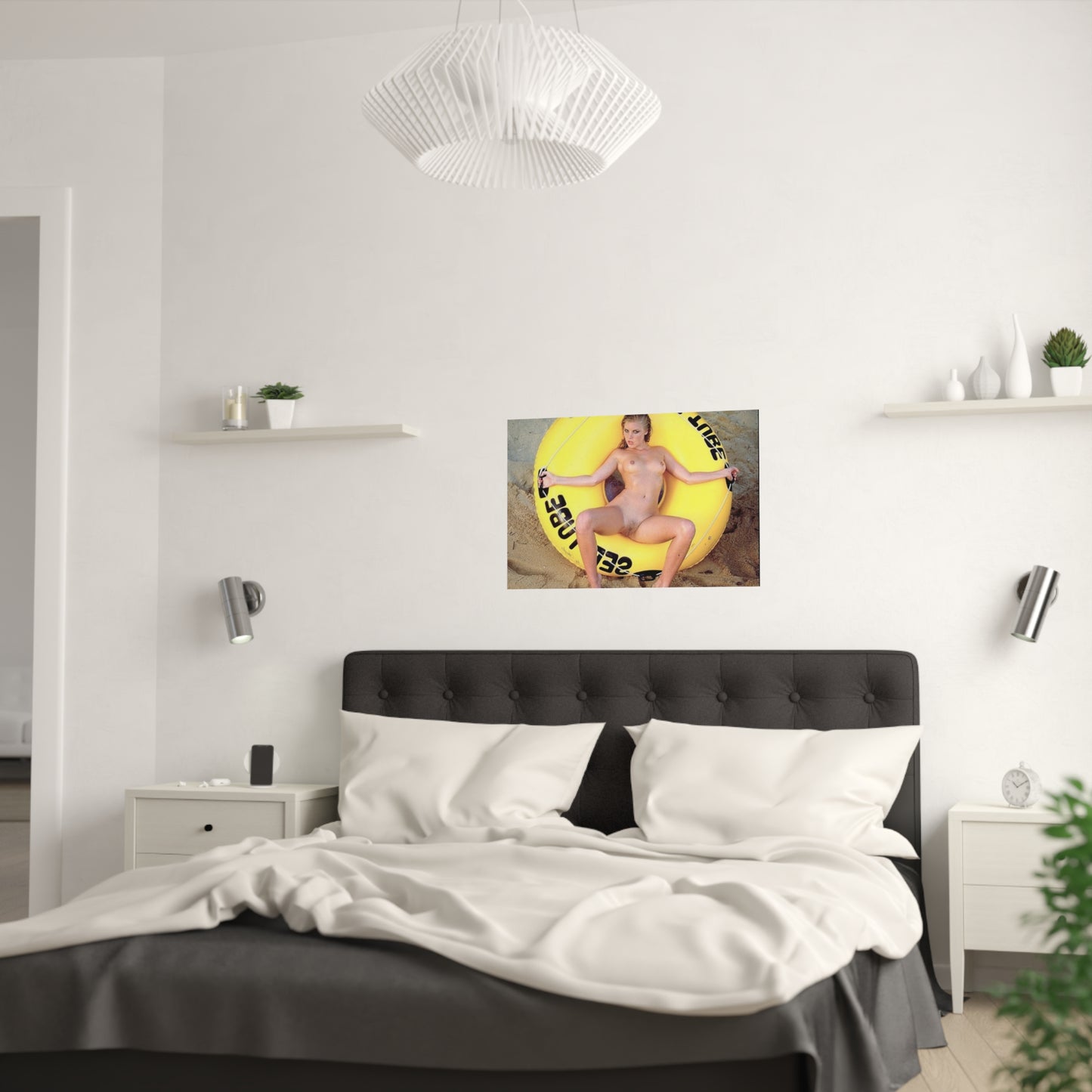 Satin Posters (210gsm) Retro Pornstar Shauna Grant Nude