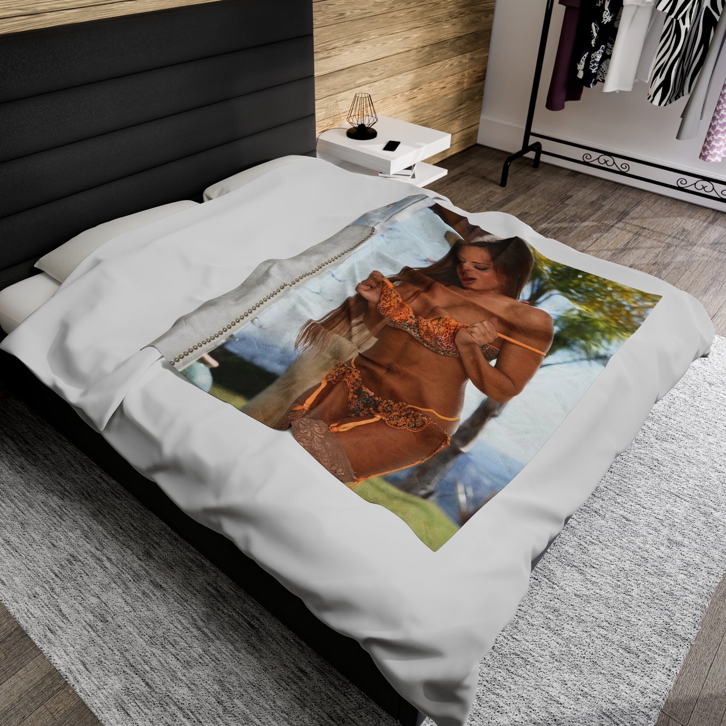 Velveteen Plush Blanket Madison Ivy Sexy Lingerie