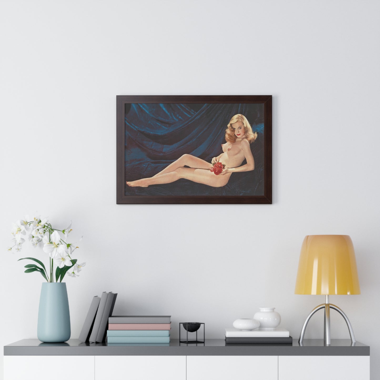 Framed Horizontal Poster Playboy Playmate April 1954 Marilyn Waltz