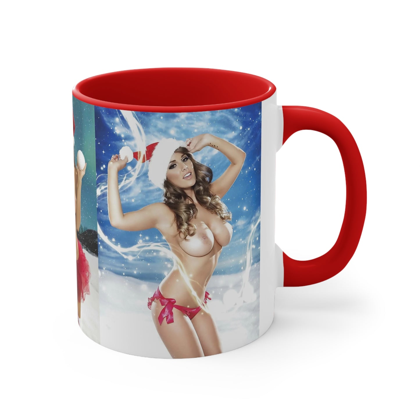 Accent Coffee Mug, 11oz Nude Christmas Pornstars