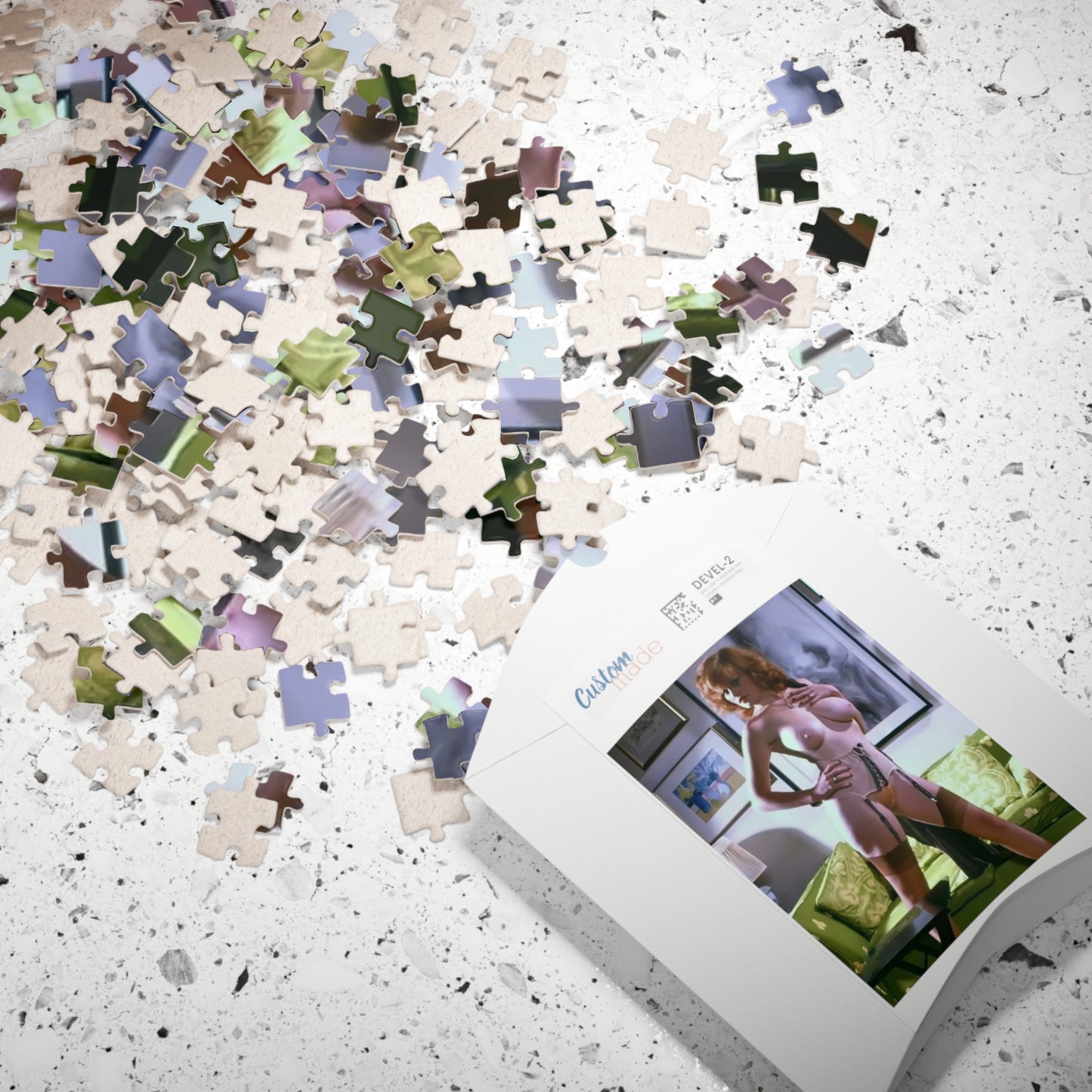 Puzzle (110, 252, 500, 1014-piece) Retro Porn Star Lisa De Leeuw Nude