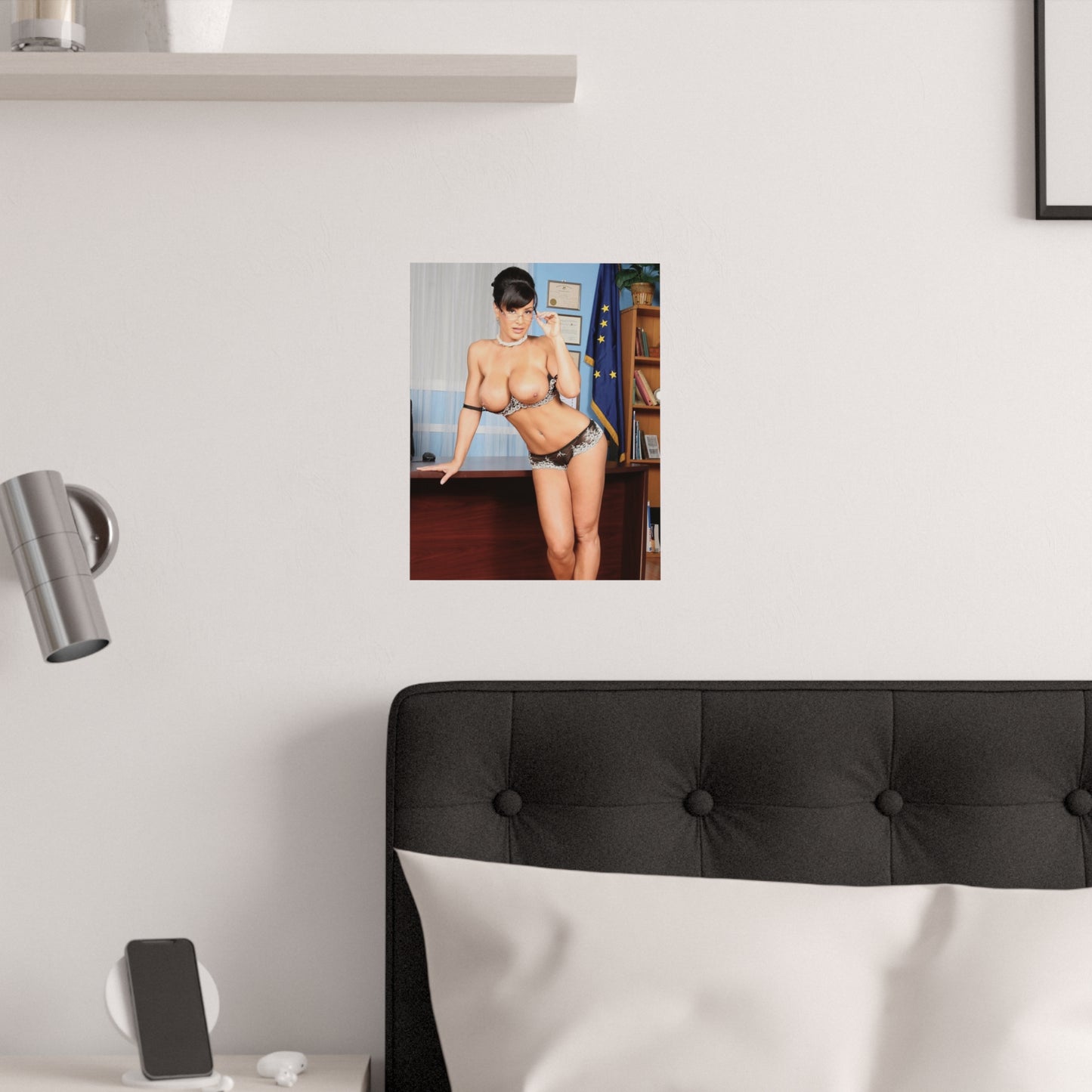 Satin Posters (210gsm) Pornstar Lisa Ann Nude