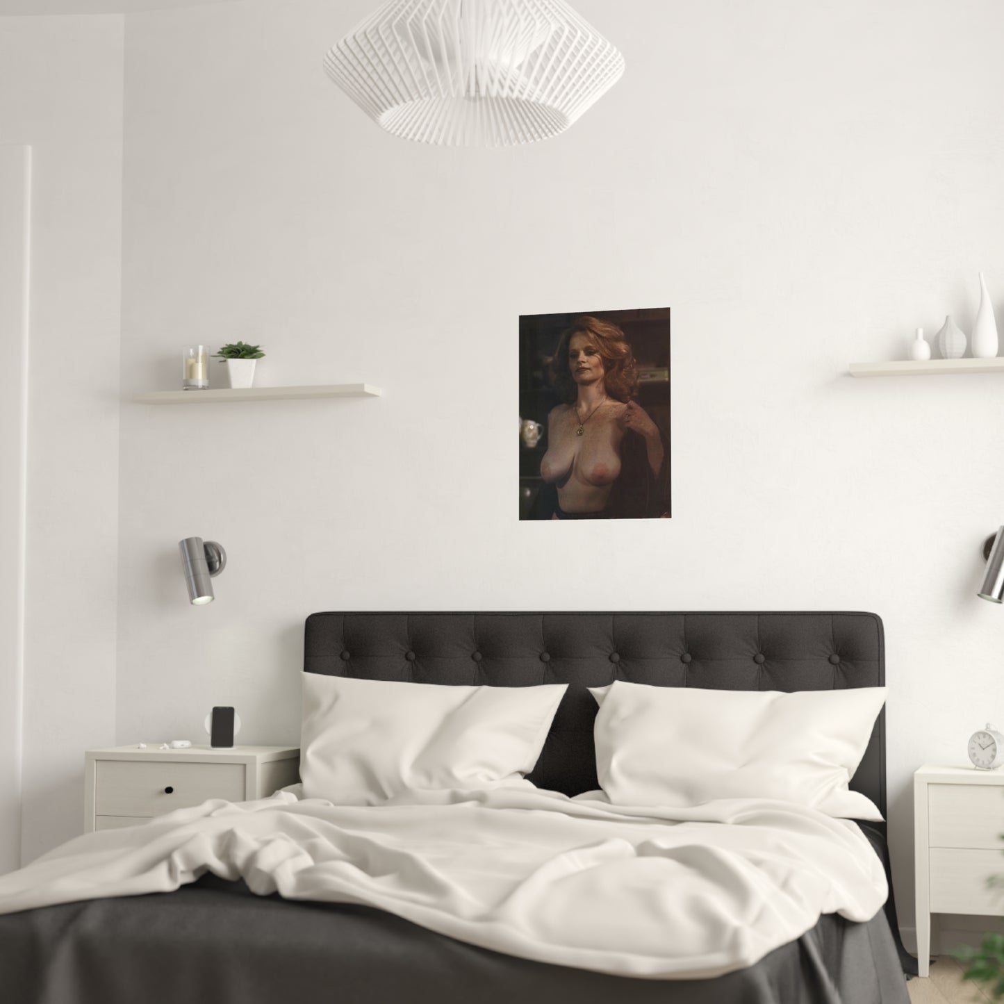 Satin Posters (210gsm) Retro Pornstar Lisa De Leeuw Nude