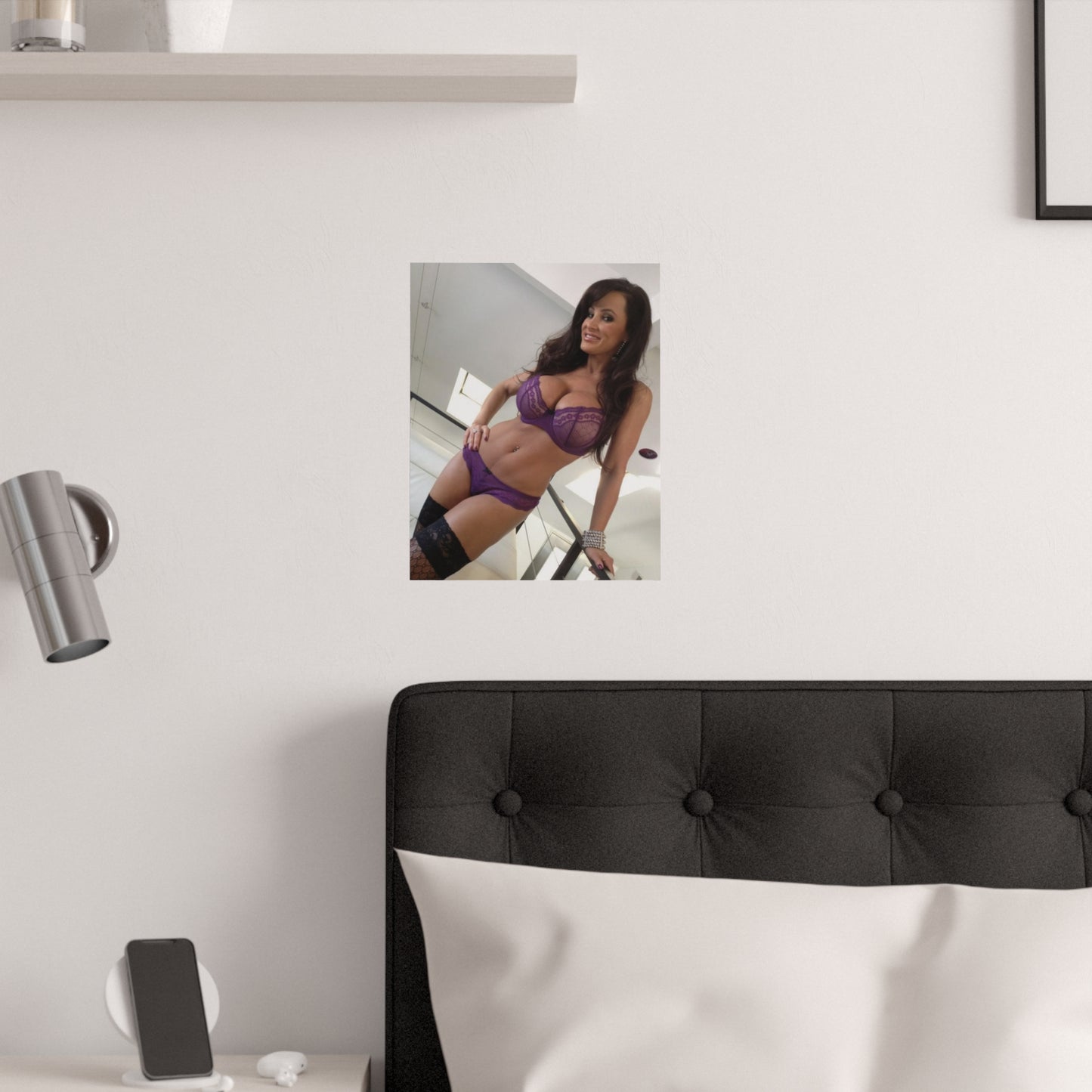 Satin Posters (210gsm) Lisa Ann Purple Lingerie