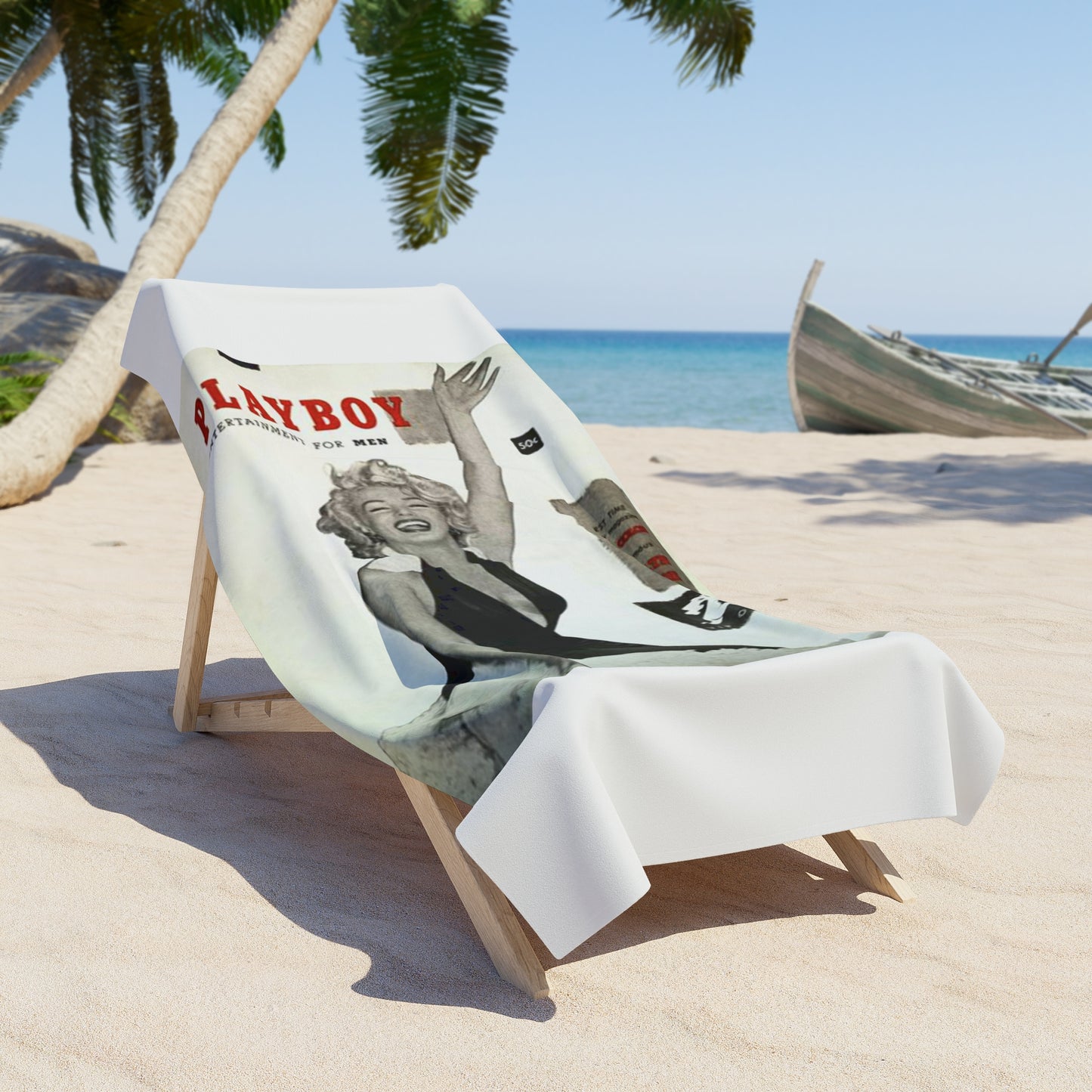 Beach Towel Playboy March 1953 Marilyn Monroe