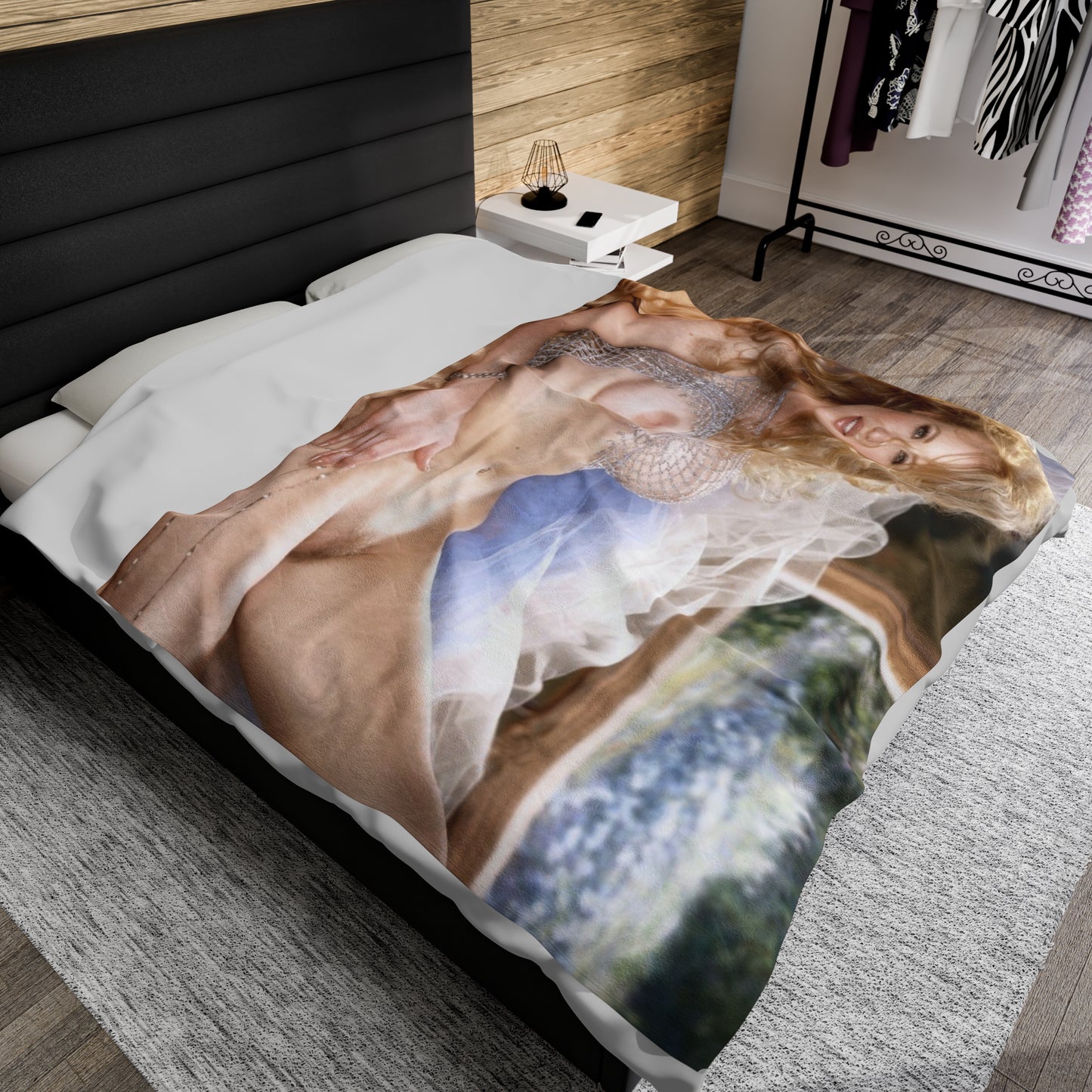 Velveteen Plush Blanket Playboy Playmate September 2000 Kerissa Fare