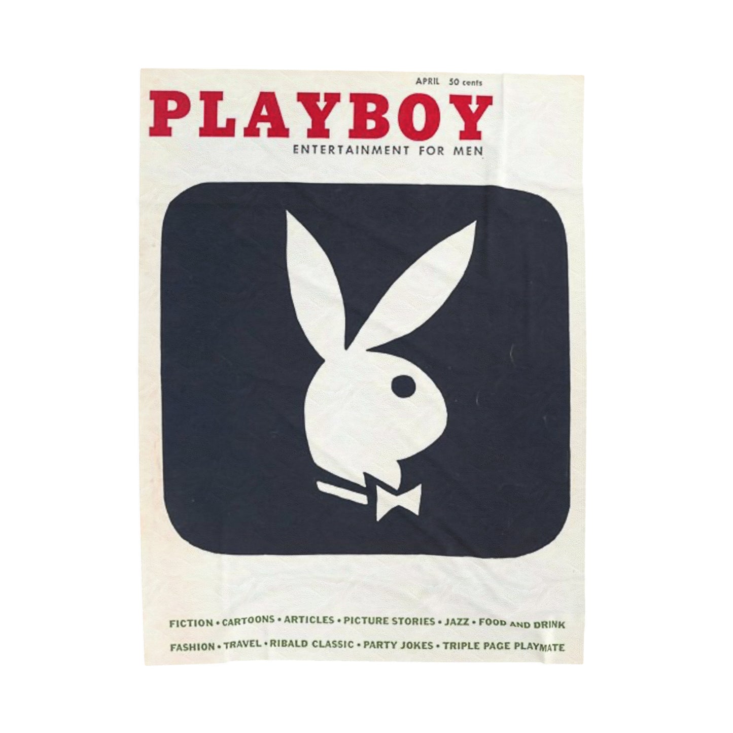 Velveteen Plush Blanket Magazine Cover April 1956