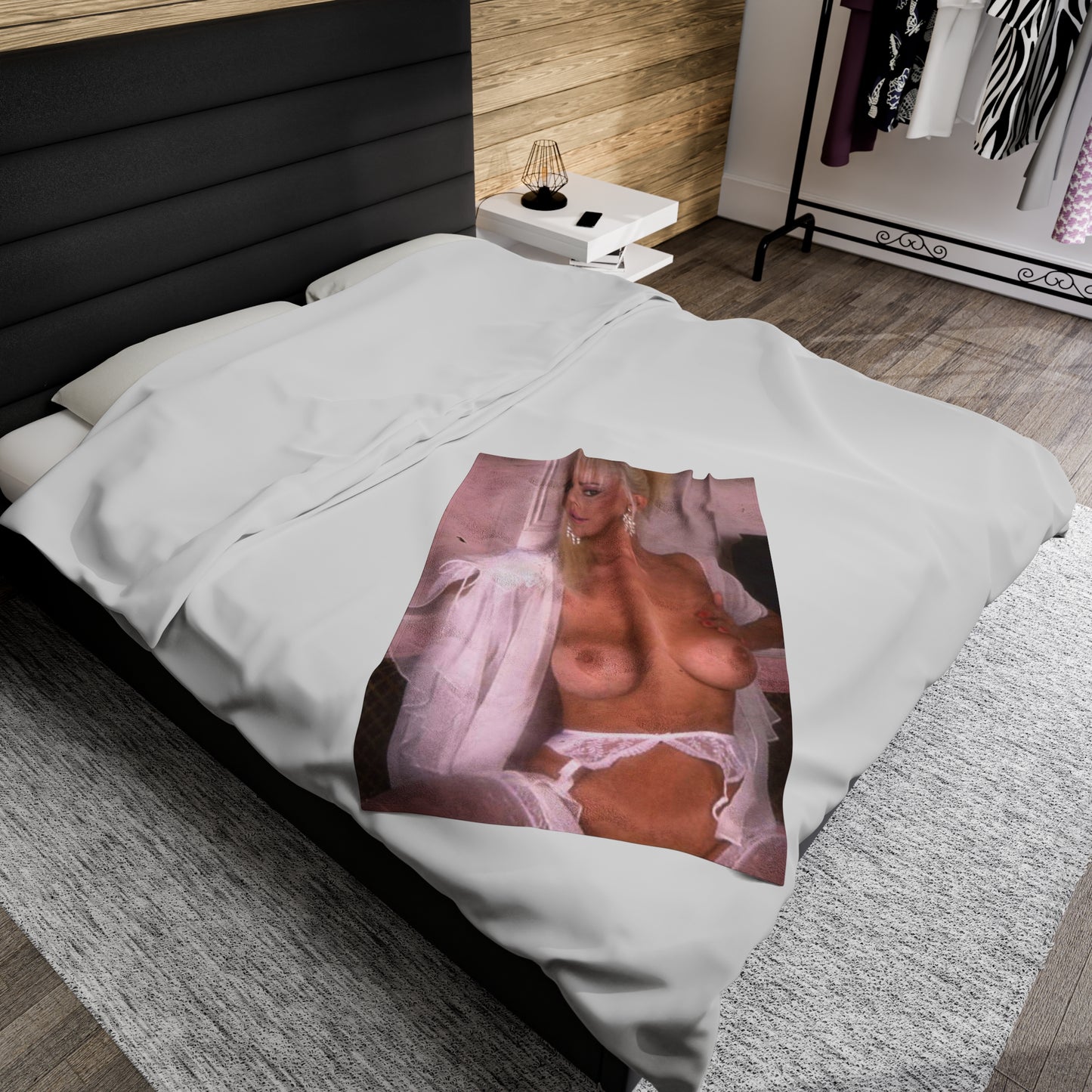 Velveteen Plush Blanket Porn Star Seka Nude