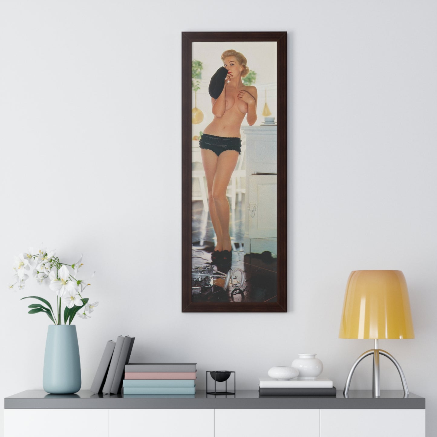 Framed Vertical Poster Playboy Playmate May 1956 Marion Scott