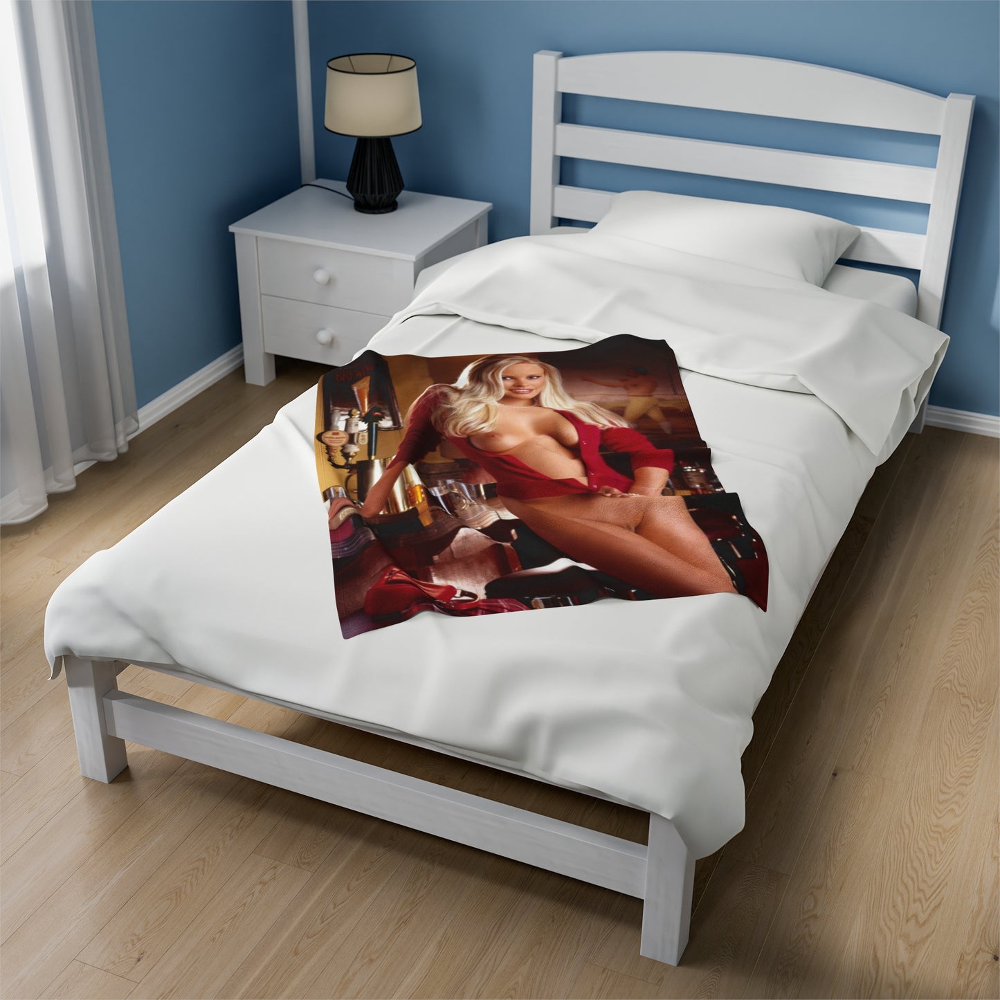 Velveteen Plush Blanket Playboy Playmate October 2003 Audra Lynn