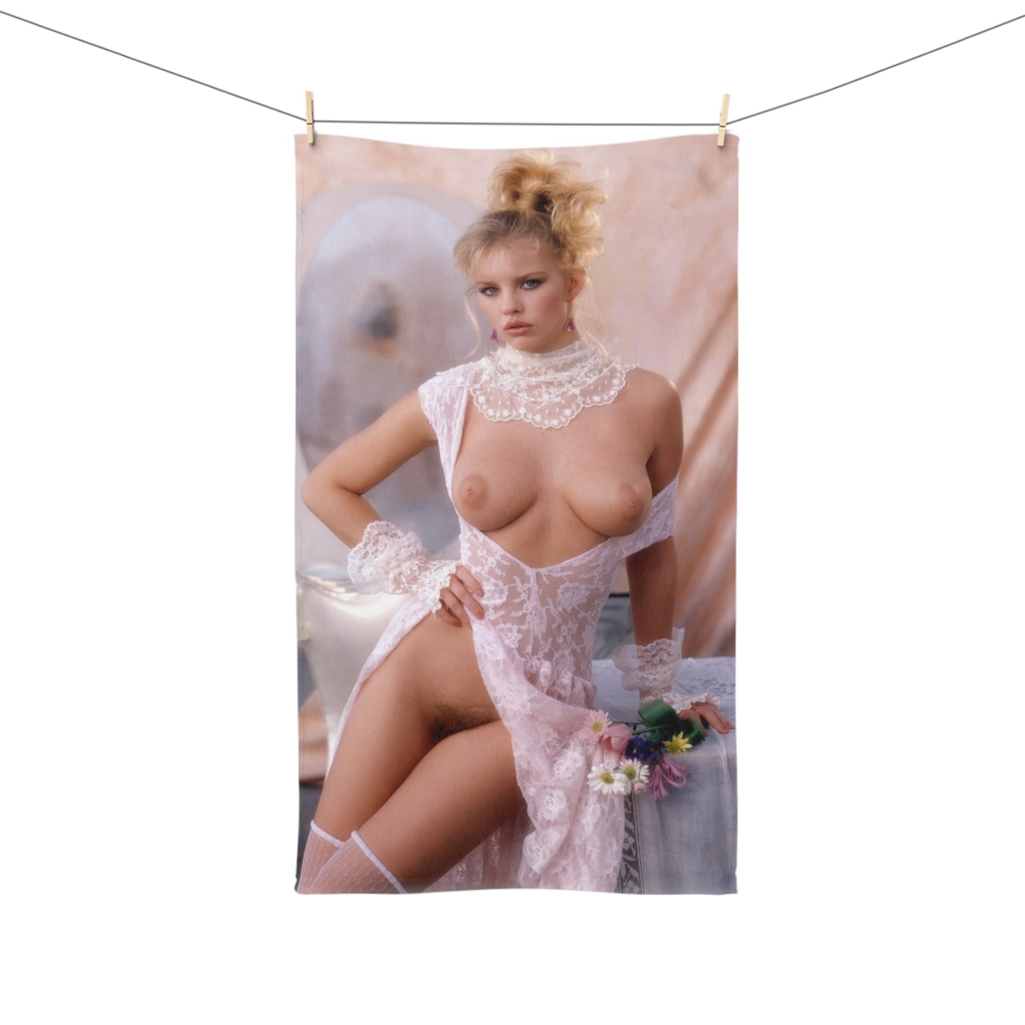 Hand Towel Playboy Playmate September 1986 Rebekka Armstrong