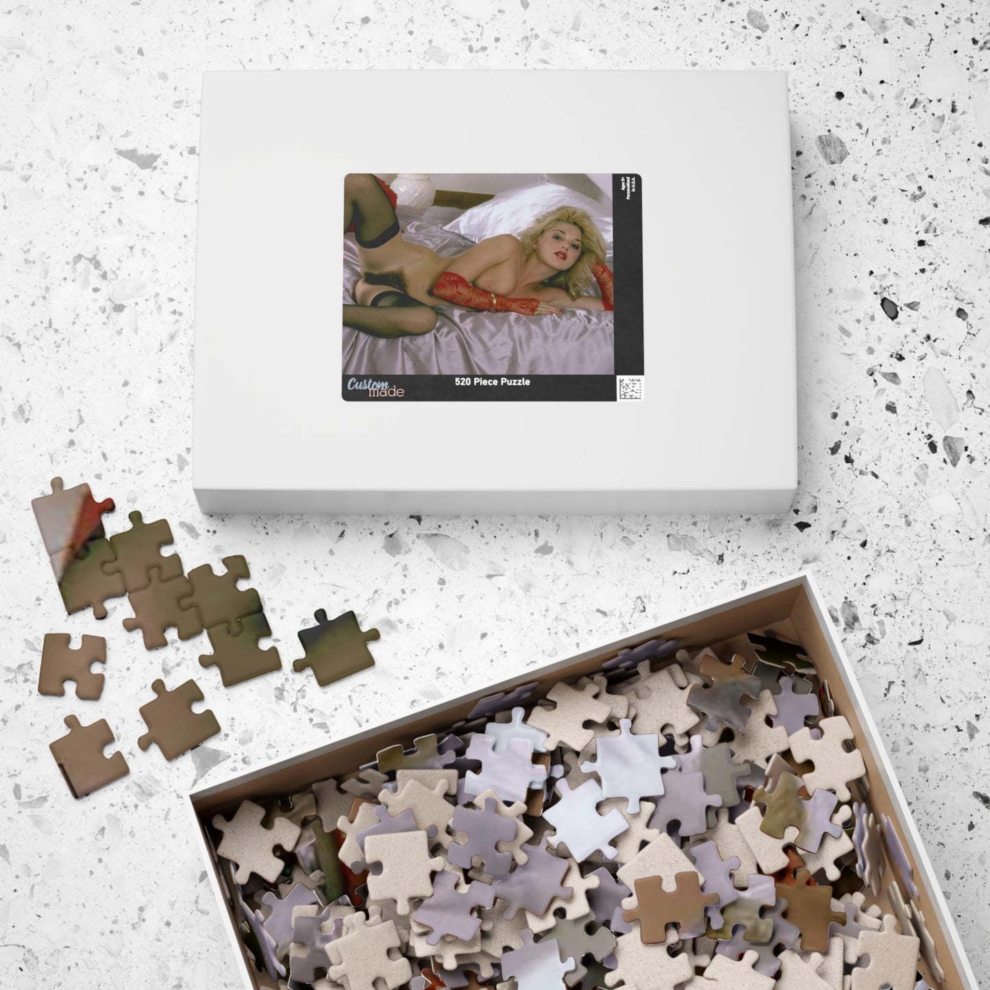 Puzzle (110, 252, 500, 1014-piece) Retro French Porn Star Marilyn Jess