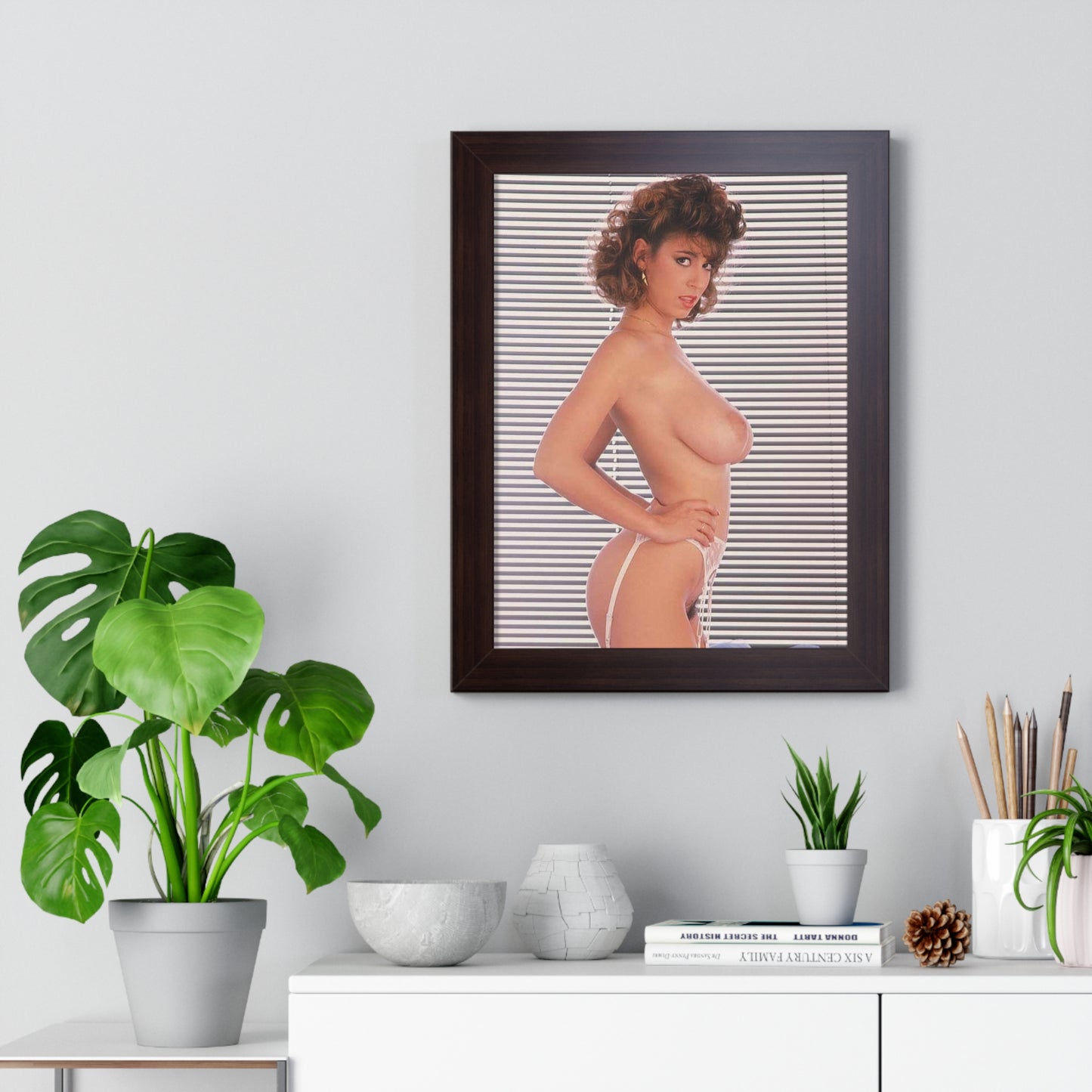 Framed Vertical Poster Porn Star Christy Canyon Nude