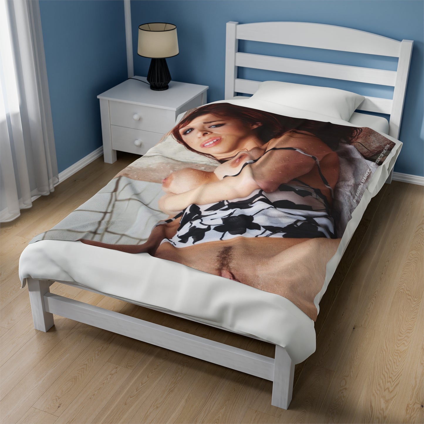 Velveteen Plush Blanket Penthouse Pet December 2010 Sabrina Maree