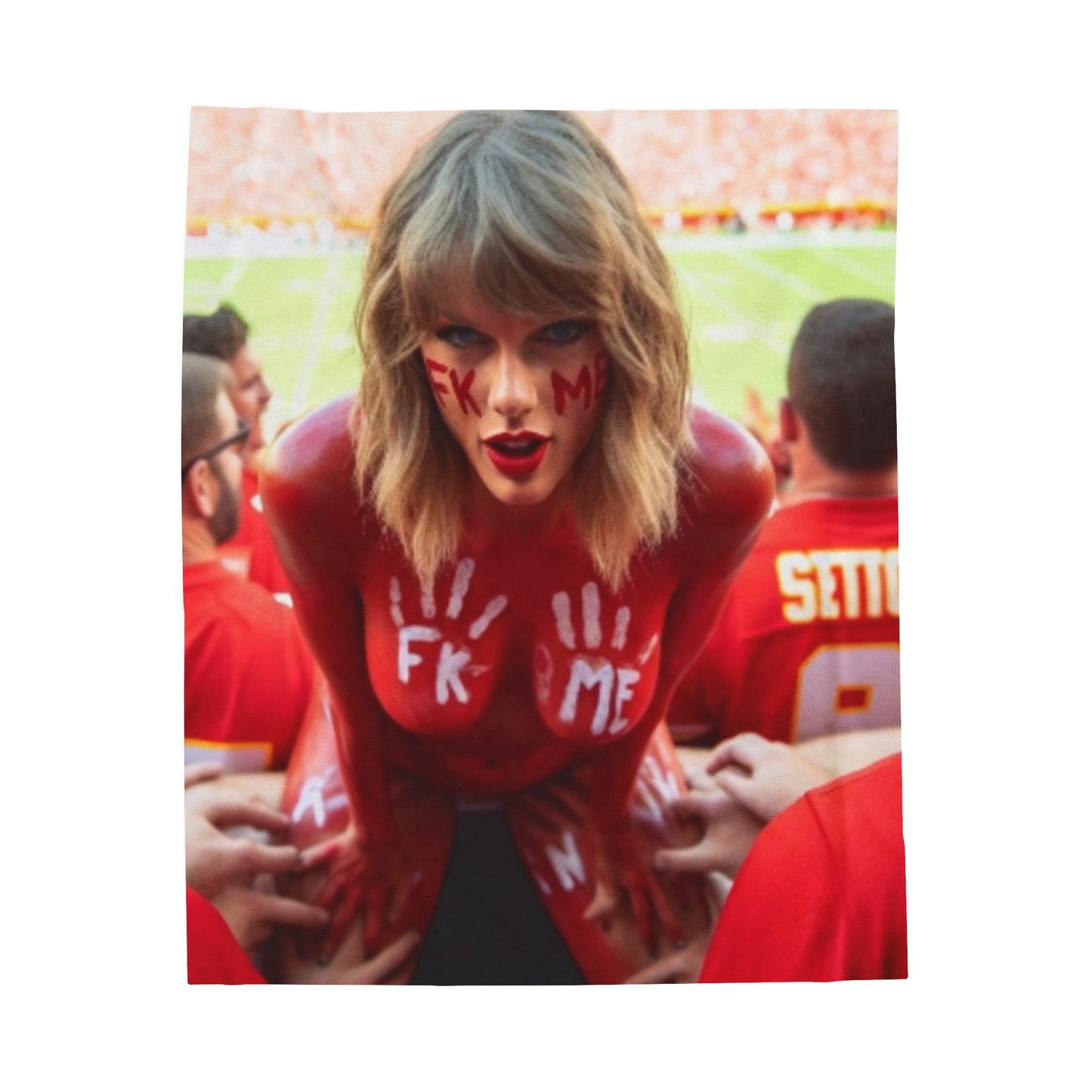 Velveteen Plush Blanket Taylor Swift AI Nudes