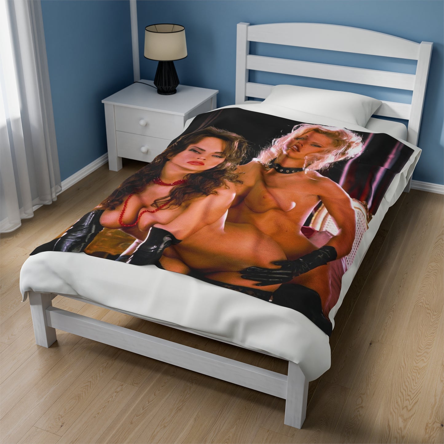 Velveteen Plush Blanket Jenna Jameson & Friend Nude