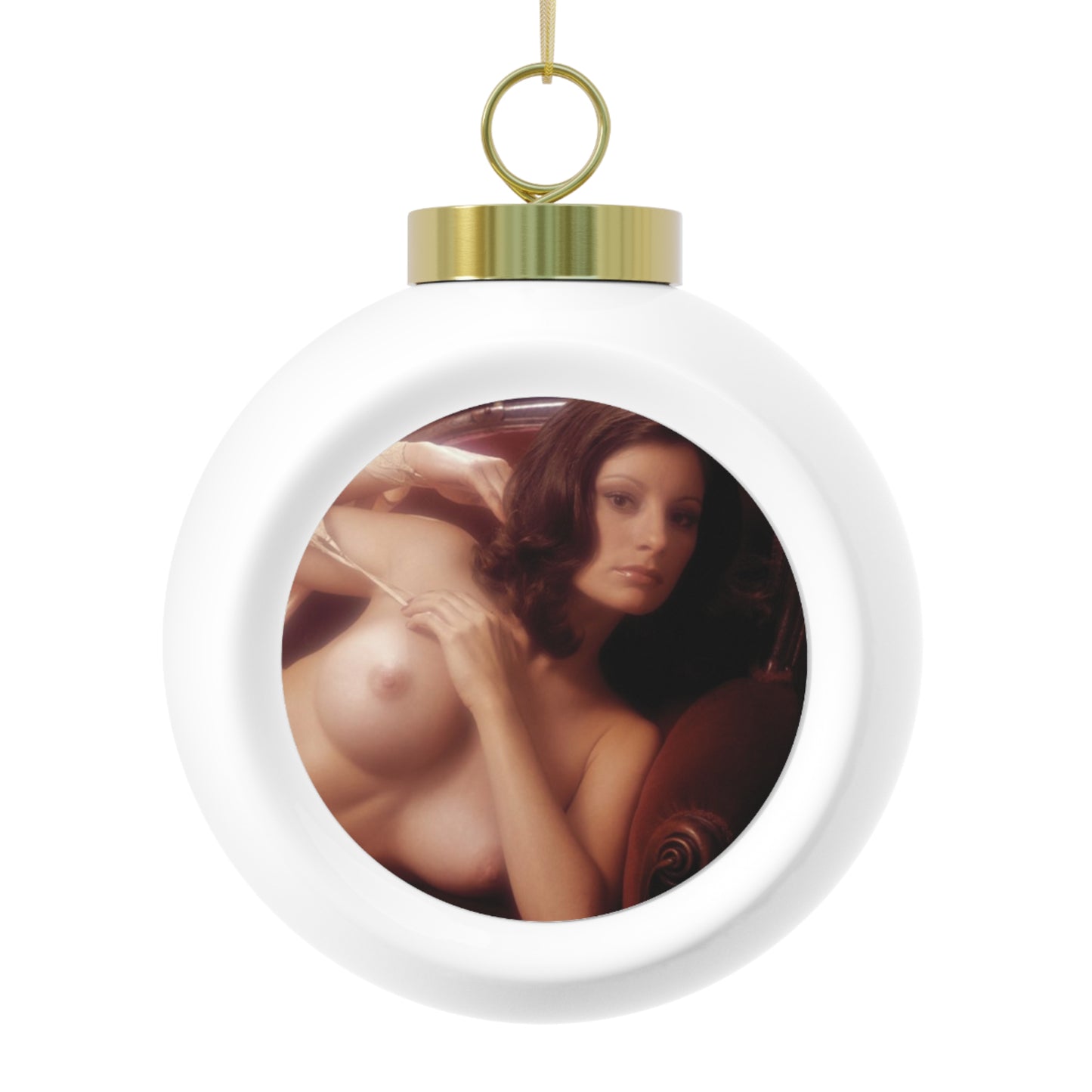 Christmas Ball Ornament Playboy Playmate February 1974 Francine Parks
