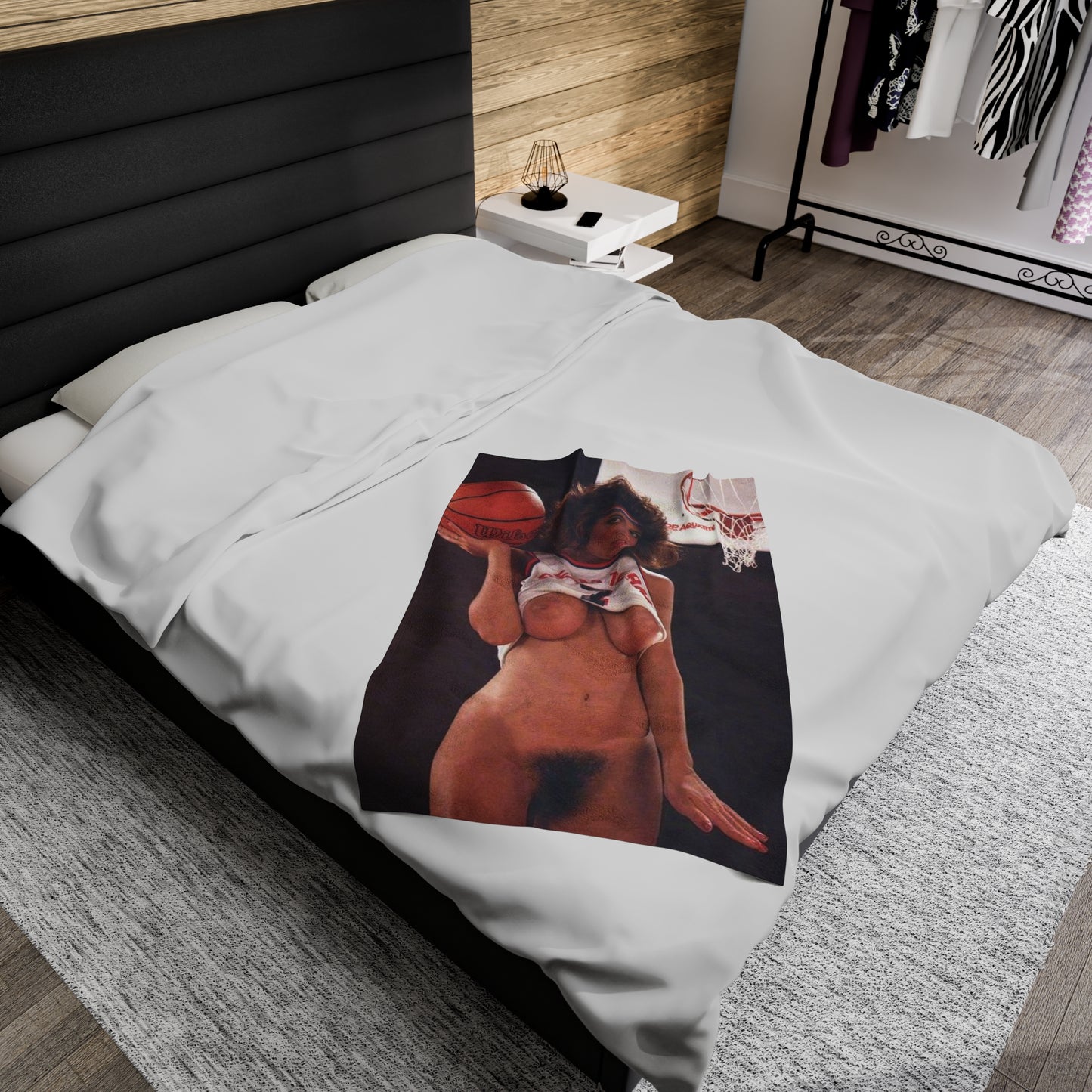 Velveteen Plush Blanket Retro Porn Star Christy Canyon Nude
