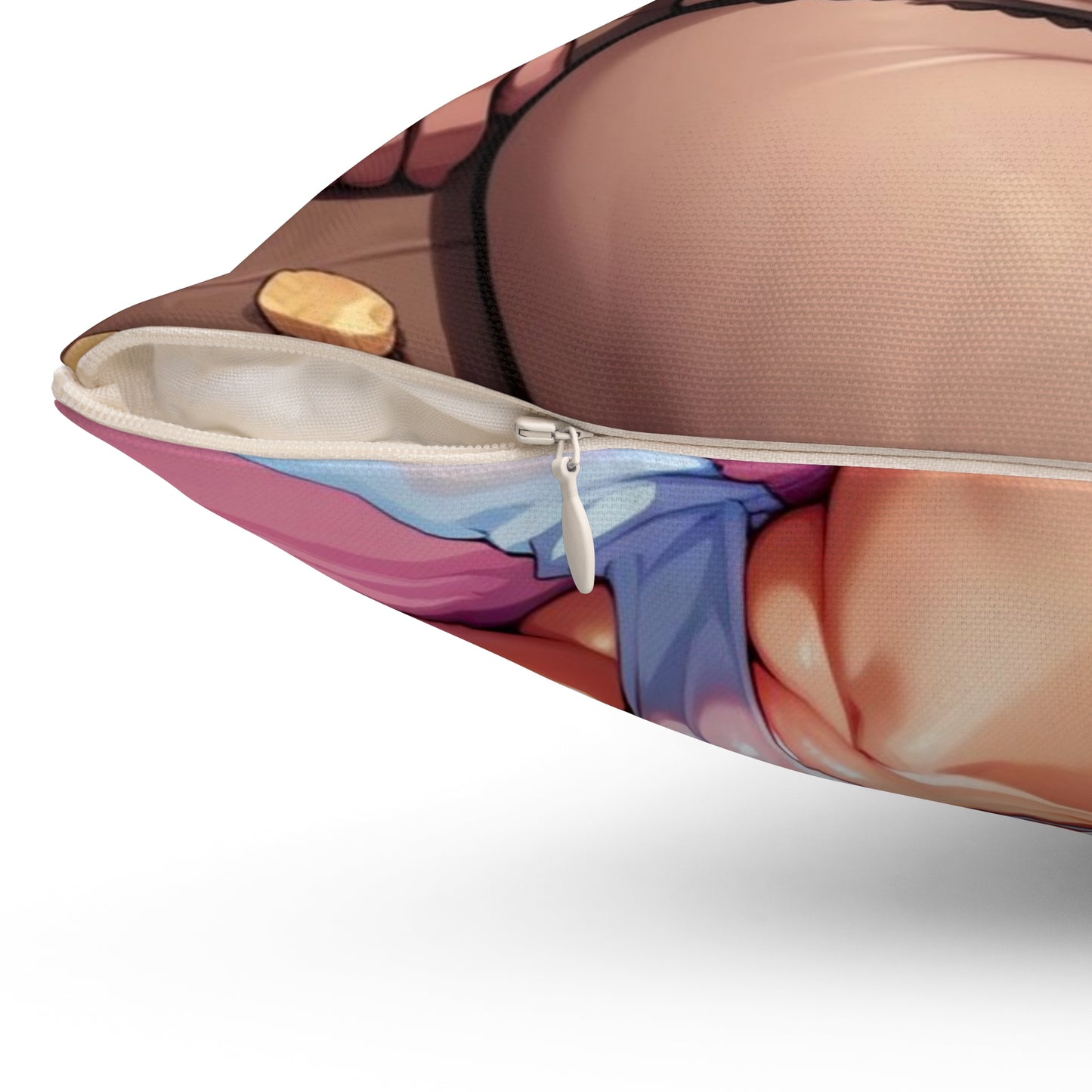 Spun Polyester Square Pillow Meg Griffin Nude