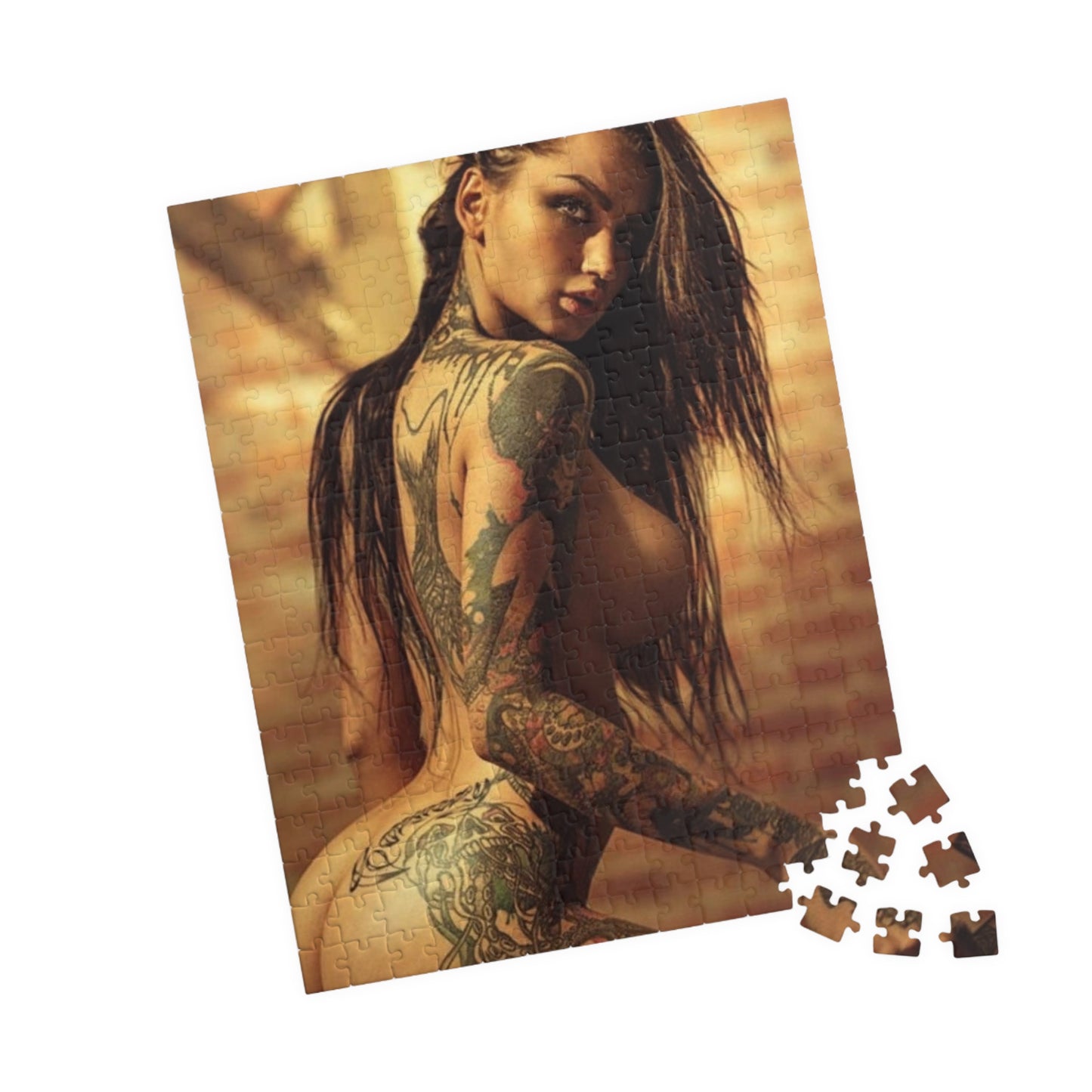 Puzzle (110, 252, 500, 1014-piece) Nude and Tattooed #4