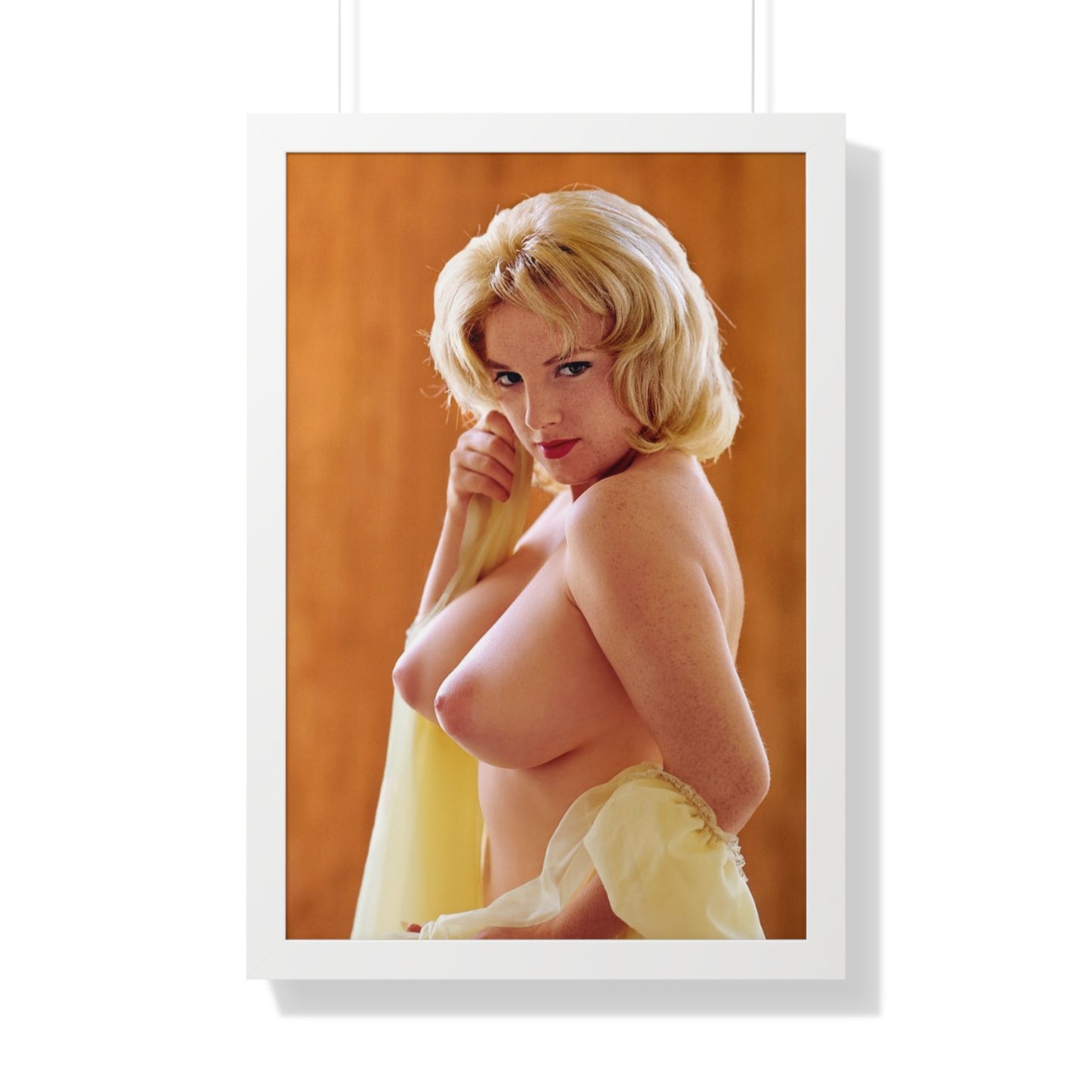 Framed Vertical Poster Playboy Playmate March 1962 Pamela Gordon
