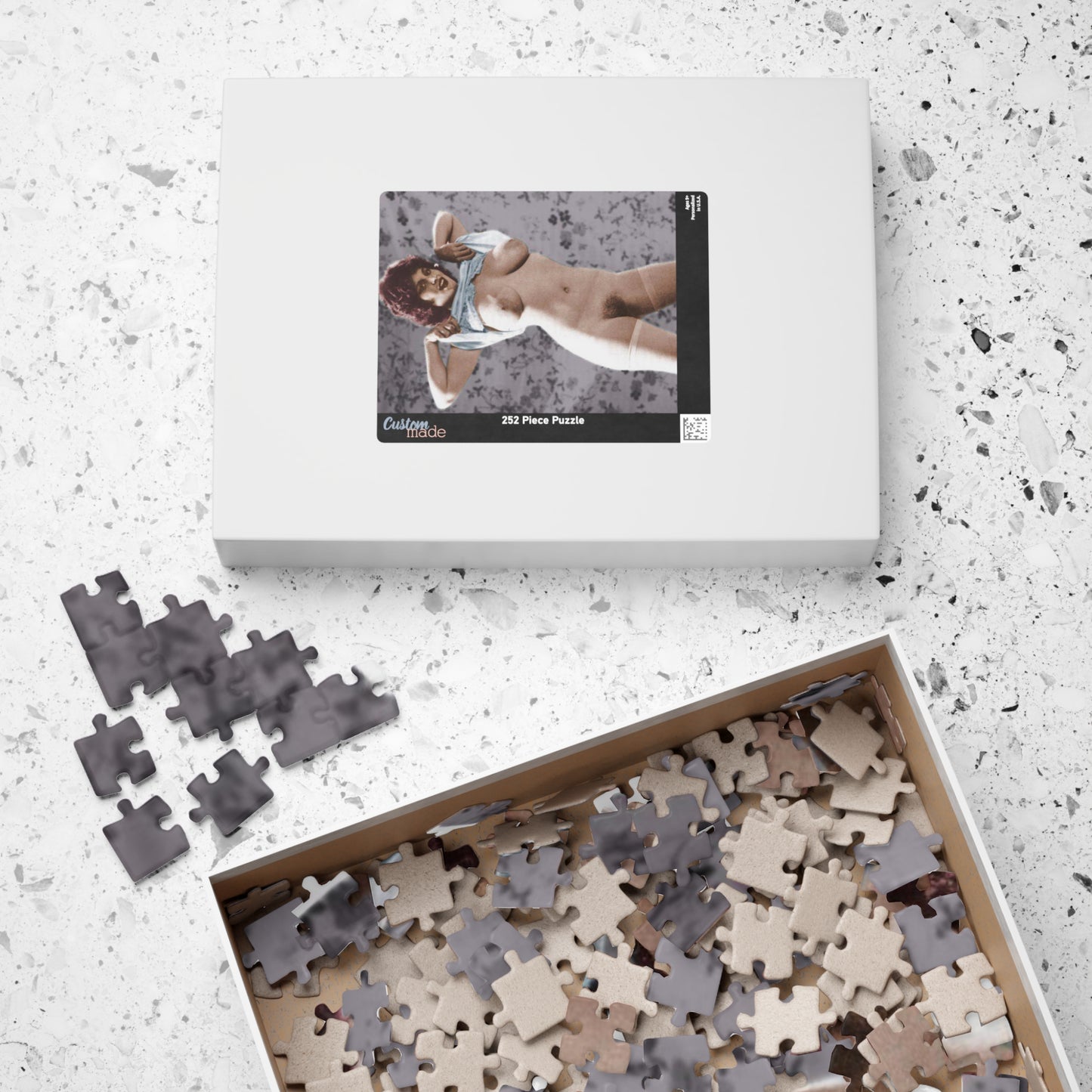 Puzzle (110, 252, 520, 1014-piece) Retro Pornstar Lisa De Leeuw Nude