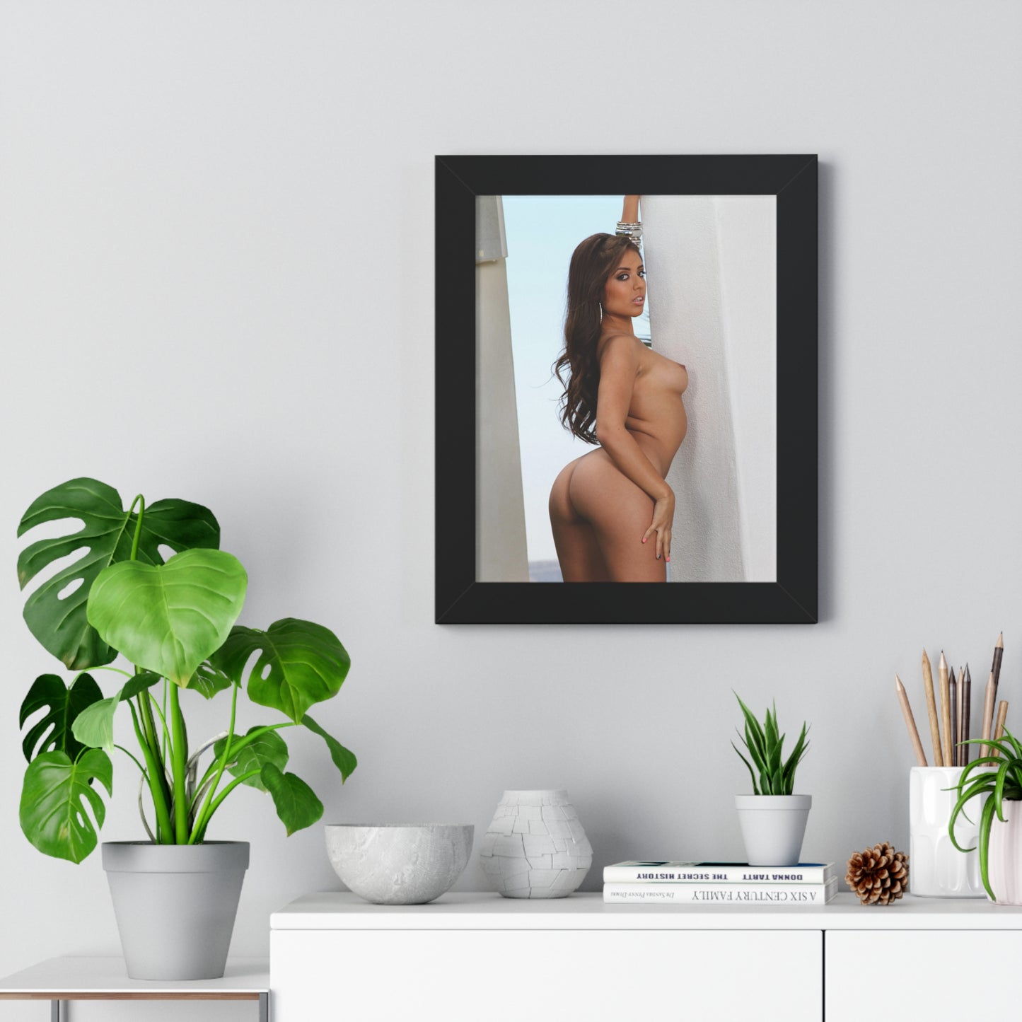 Framed Vertical Poster Porn Star Jynx Maze Nude