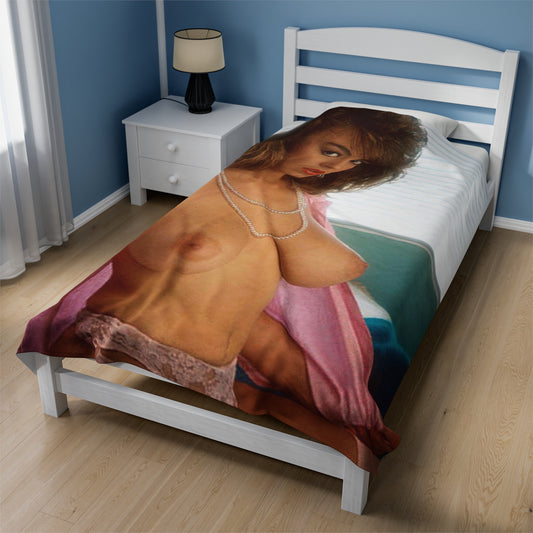 Velveteen Plush Blanket Porn Star Christy Canyon Nude
