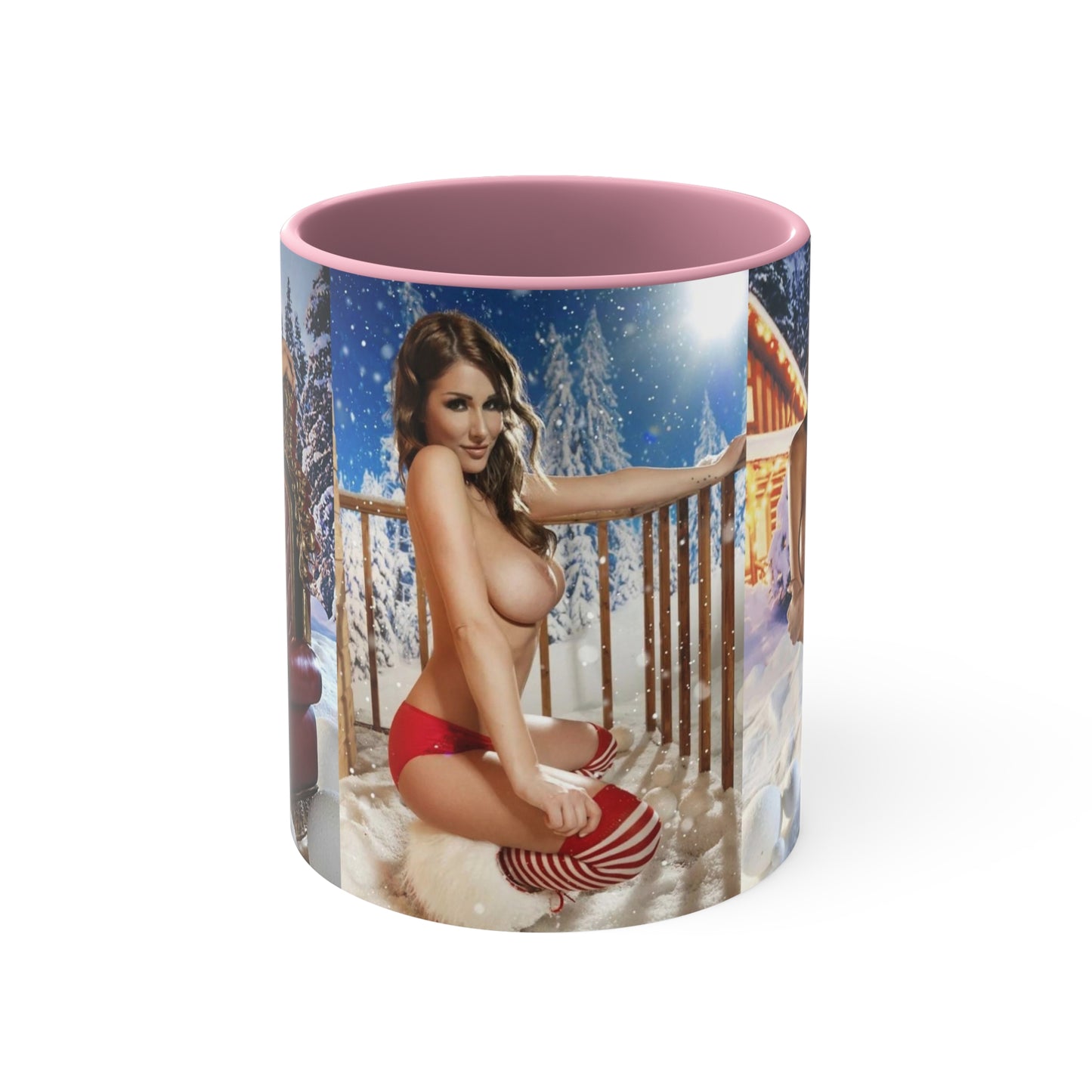 Accent Coffee Mug, 11oz Nude Christmas Pornstars